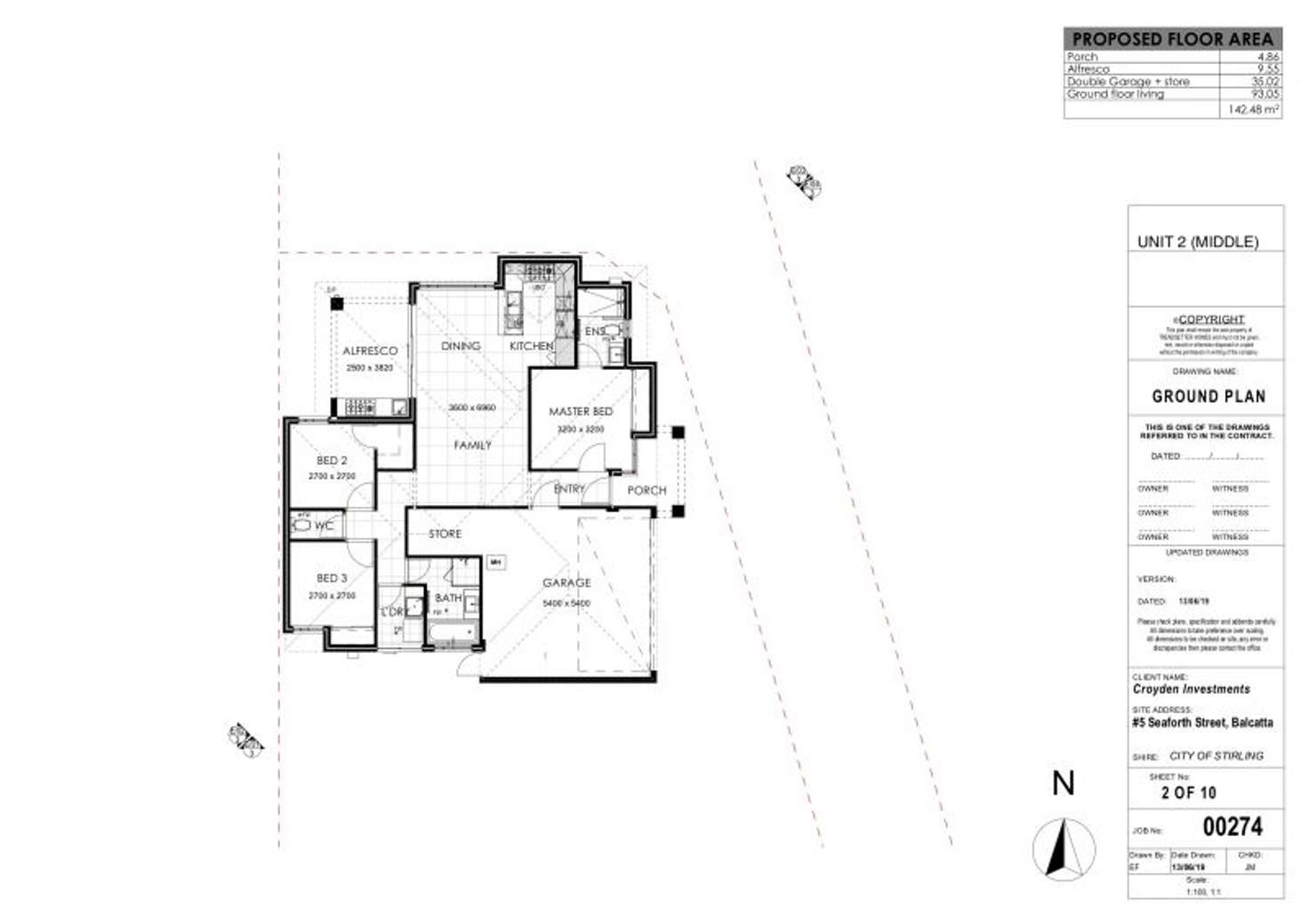 Floorplan of Homely villa listing, B/5 Seaforth Road, Balcatta WA 6021