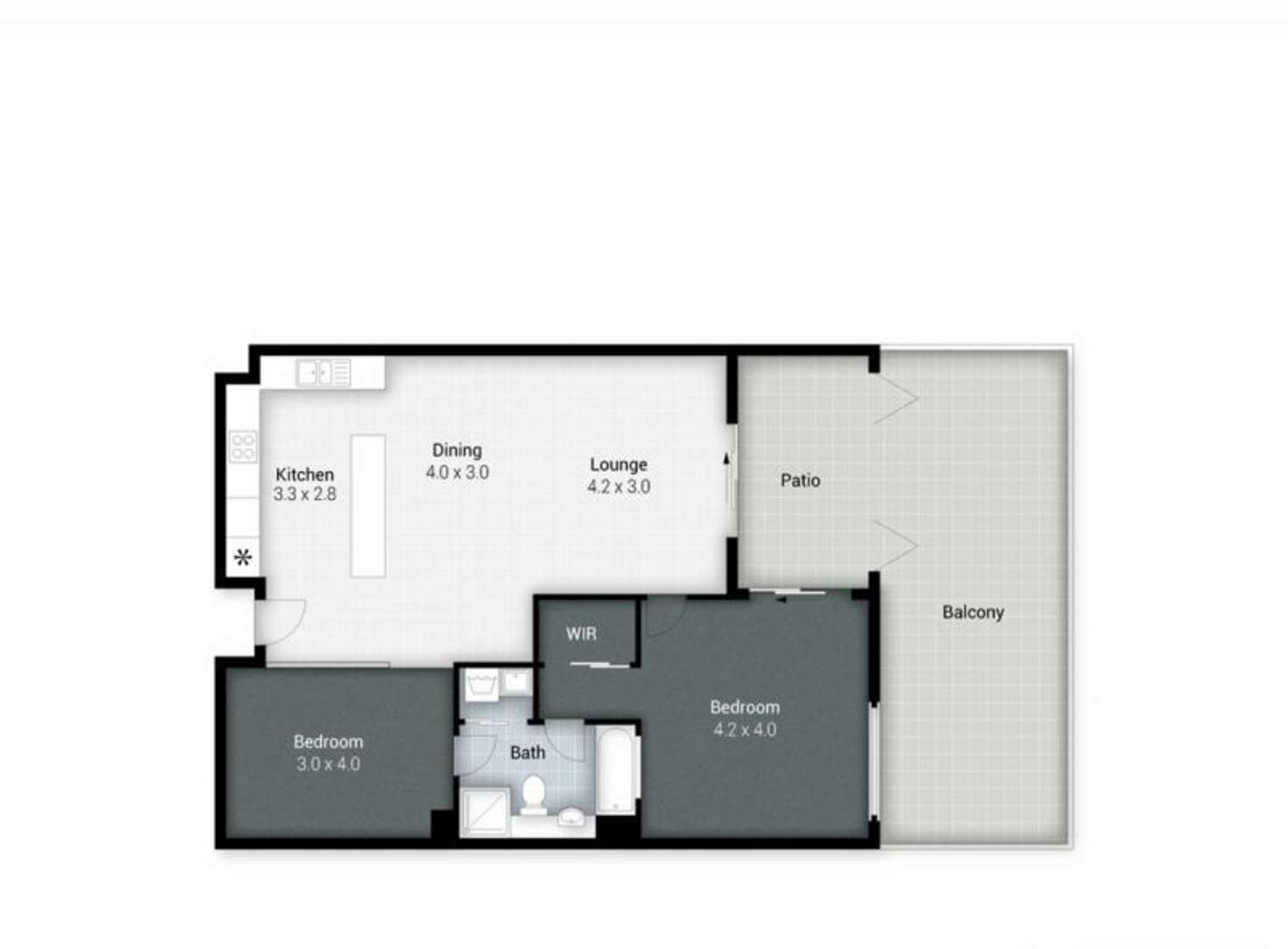 Floorplan of Homely apartment listing, 205/360 Marine Parade, Labrador QLD 4215