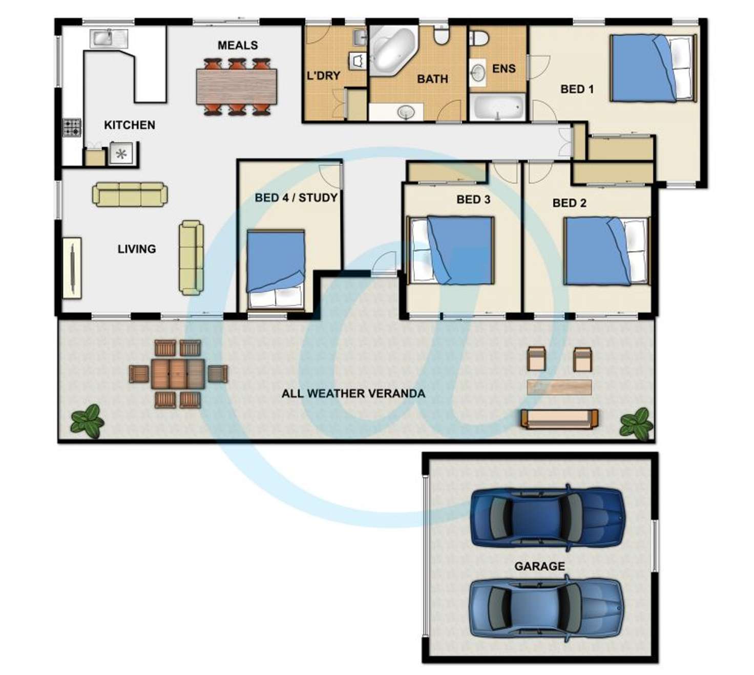 Floorplan of Homely house listing, 345 Springwood Road, Springwood QLD 4127