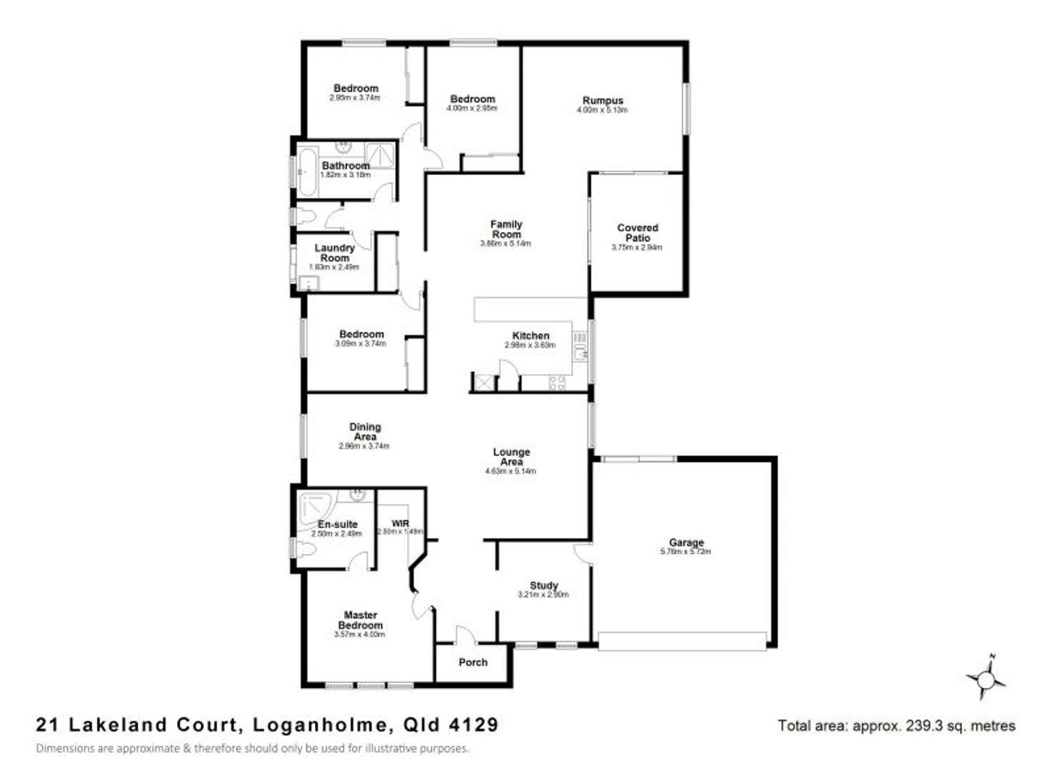 Floorplan of Homely house listing, 21 Lakeland Court, Loganholme QLD 4129