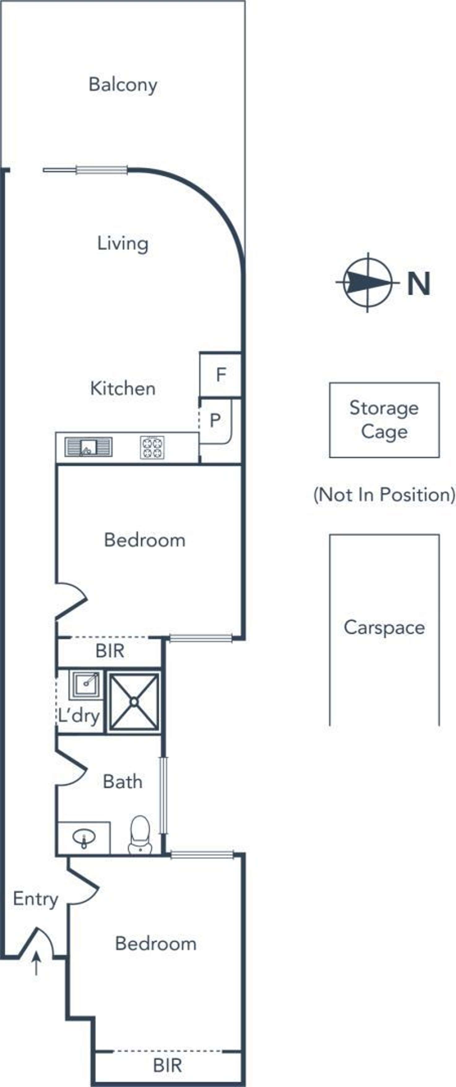 Floorplan of Homely apartment listing, 301/388 Hampton Street, Hampton VIC 3188