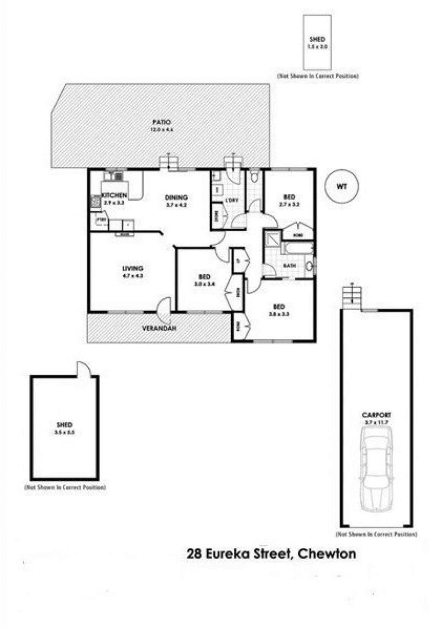 Floorplan of Homely house listing, 28 Eureka Street, Chewton VIC 3451