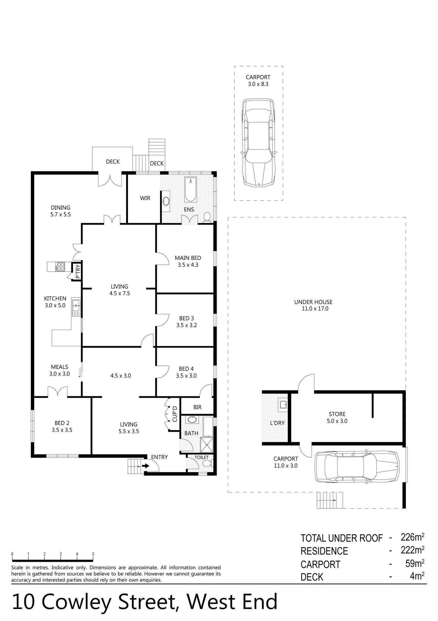 Floorplan of Homely house listing, 10 Cowley Street, West End QLD 4810