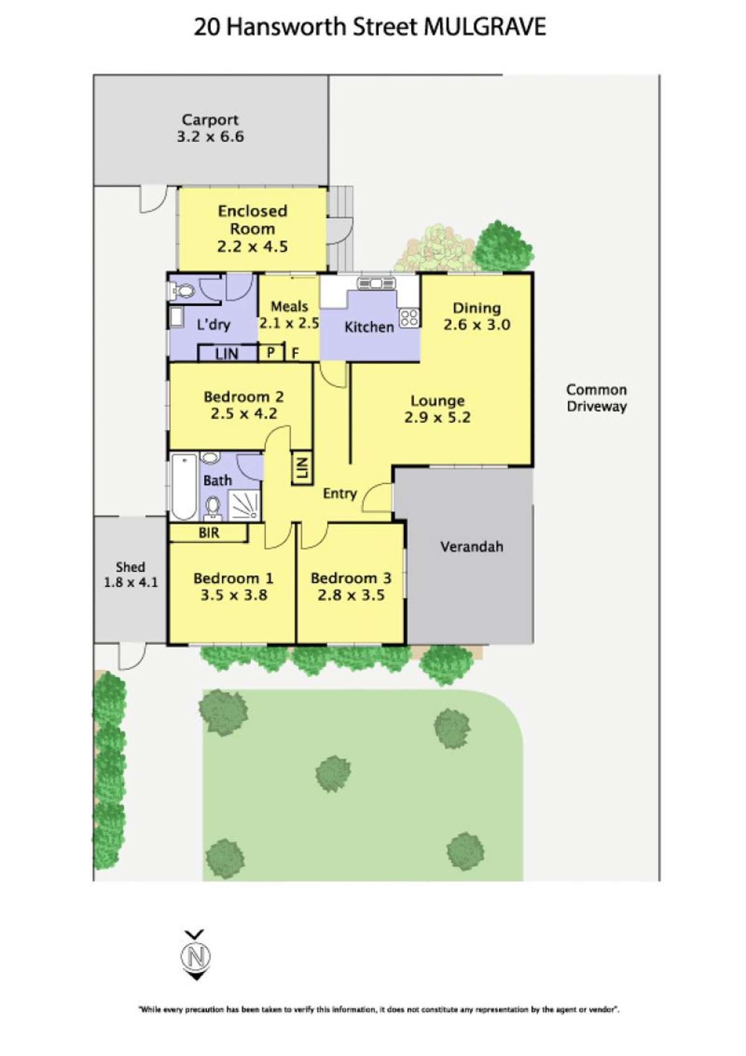 Floorplan of Homely unit listing, 1/20 Hansworth Street, Mulgrave VIC 3170
