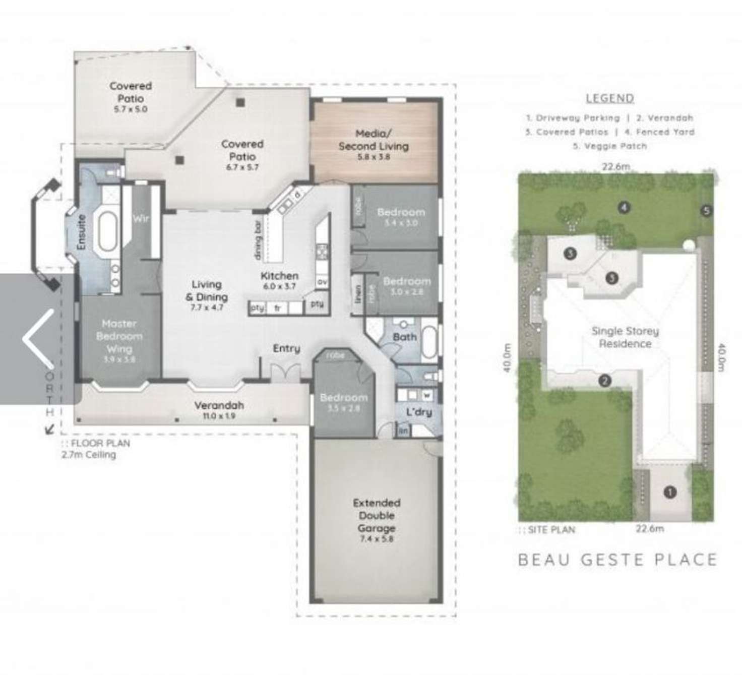 Floorplan of Homely house listing, 9 Beau Geste Place, Coomera QLD 4209