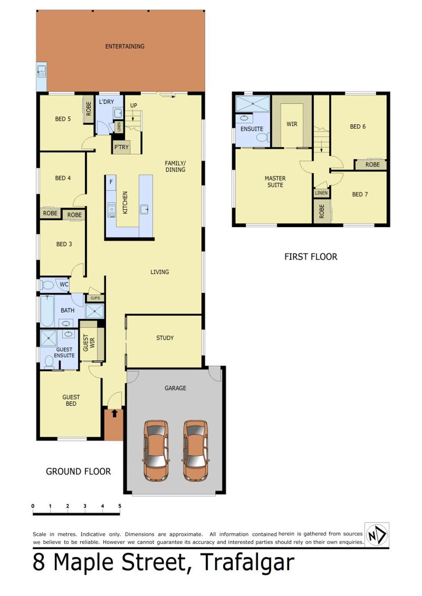 Floorplan of Homely house listing, 8 Maple Street, Trafalgar VIC 3824