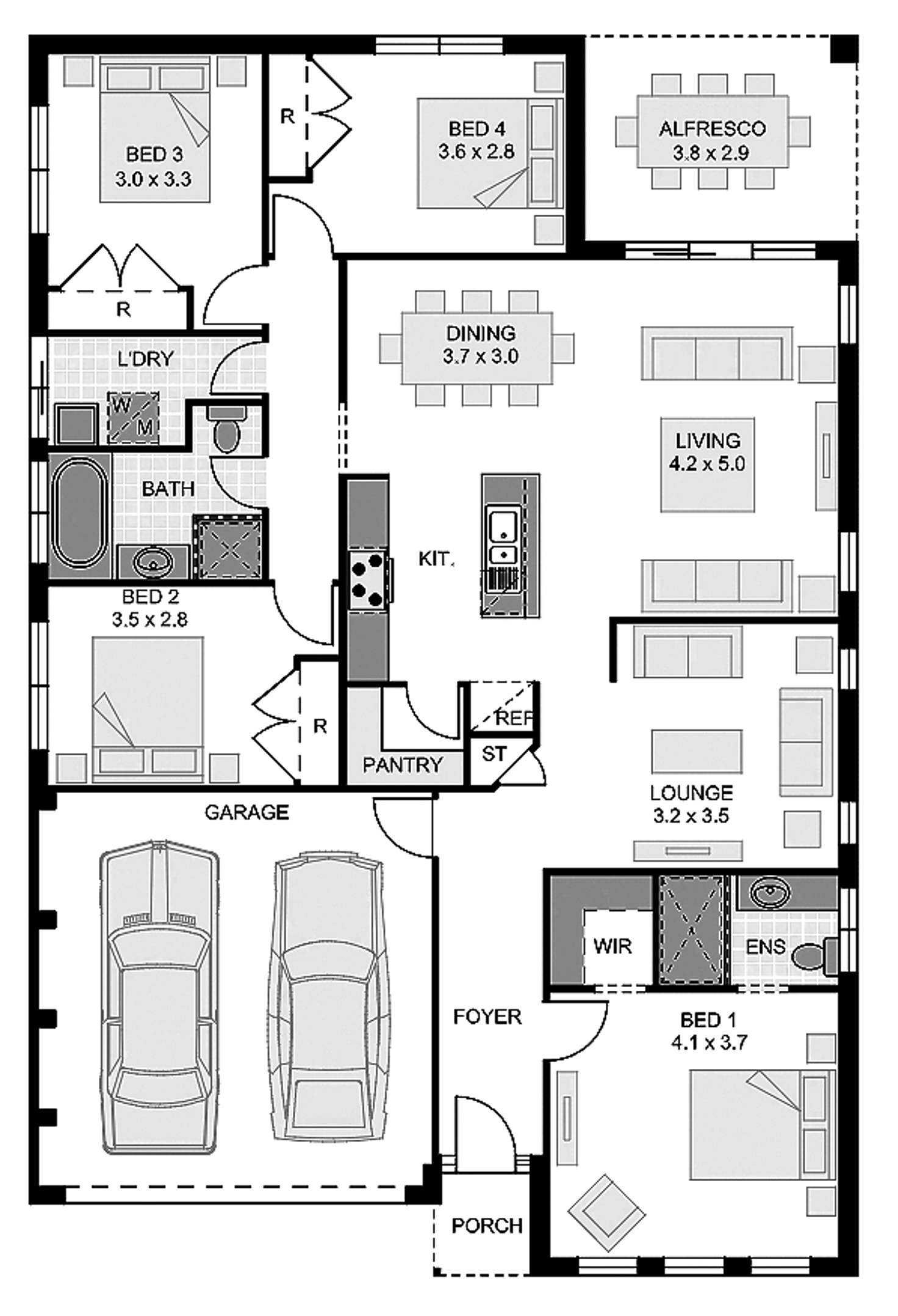 Floorplan of Homely house listing, 124 Bushranger Parade, Calderwood NSW 2527