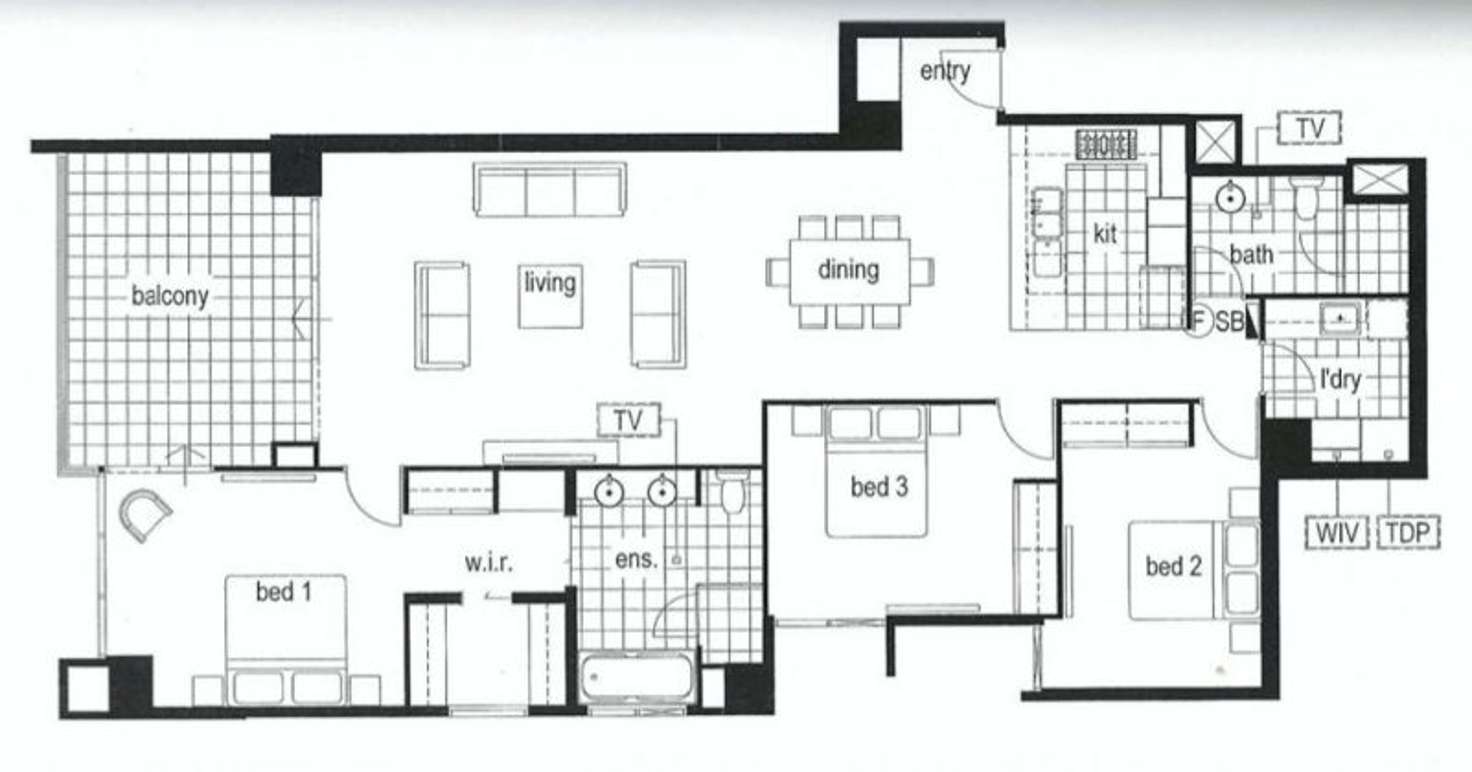 Floorplan of Homely apartment listing, 16/90 Terrace Road, East Perth WA 6004