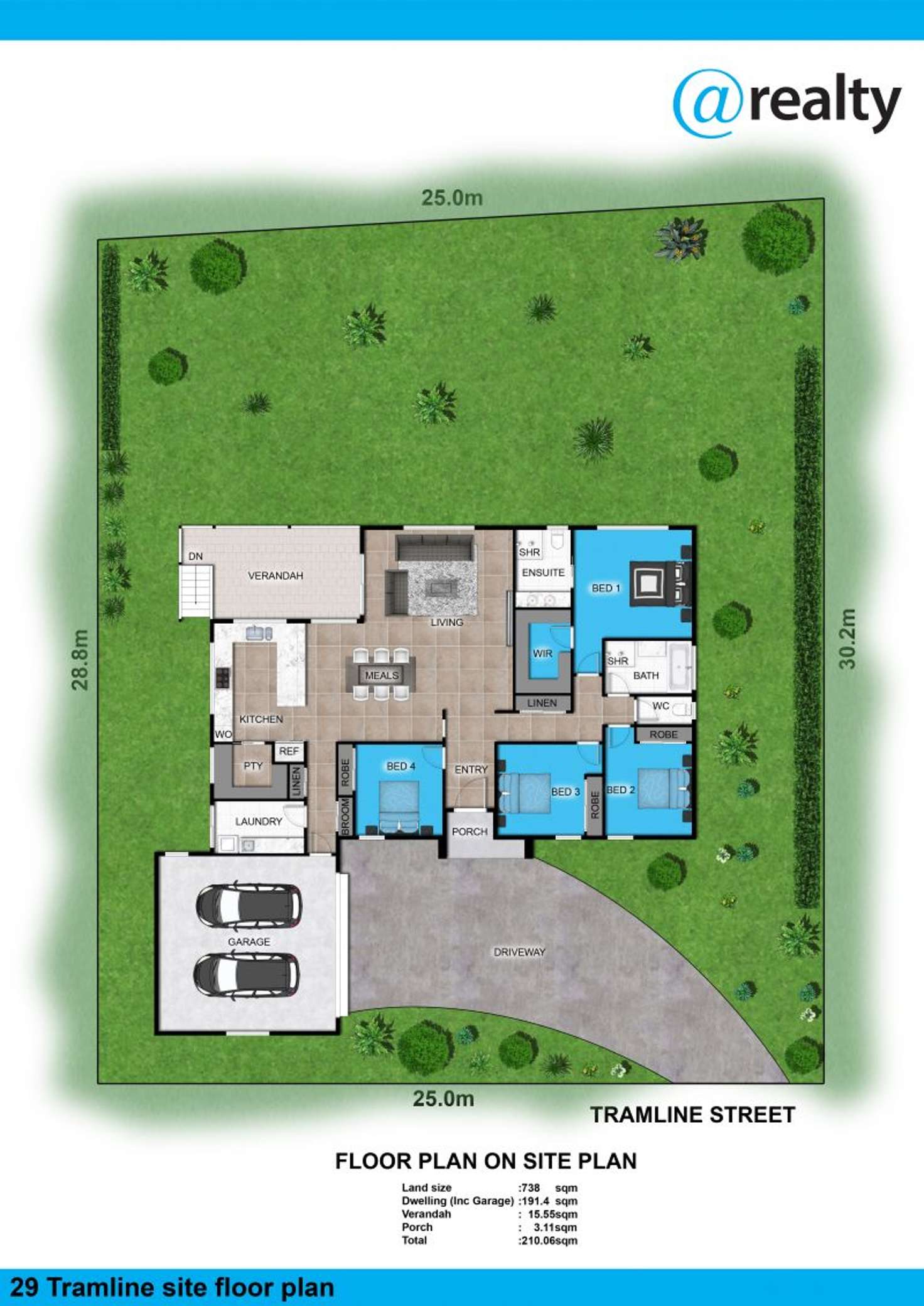 Floorplan of Homely house listing, 29 Tramline Rise, Burnside QLD 4560