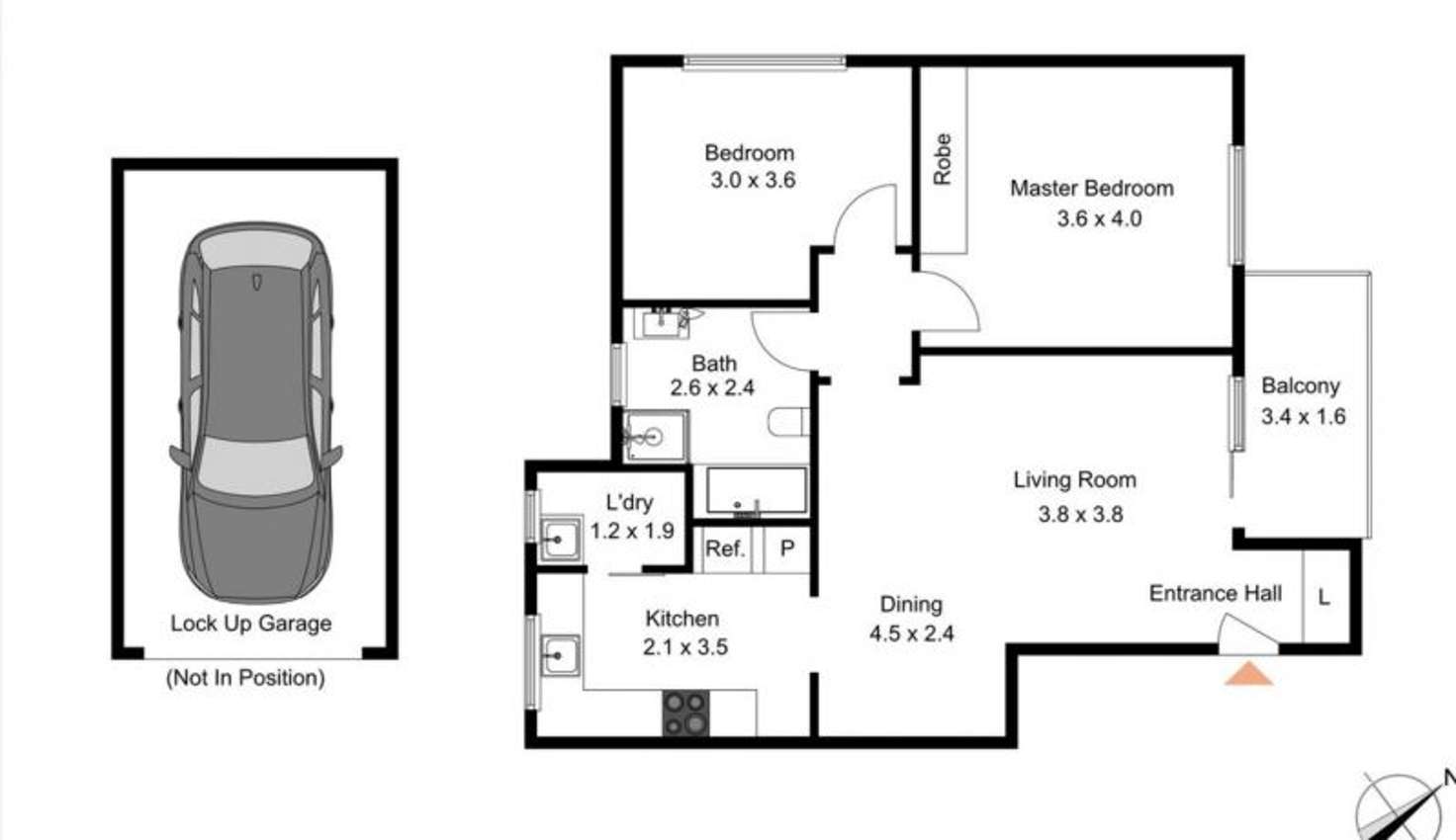 Floorplan of Homely unit listing, 6/14-16 Price St, Ryde NSW 2112