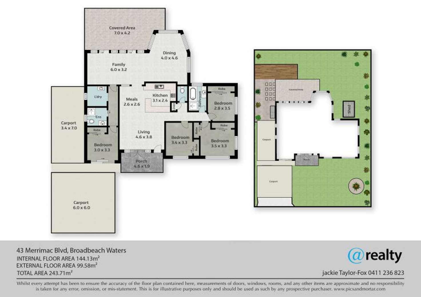 Floorplan of Homely house listing, 43 Merrimac Boulevard, Broadbeach Waters QLD 4218