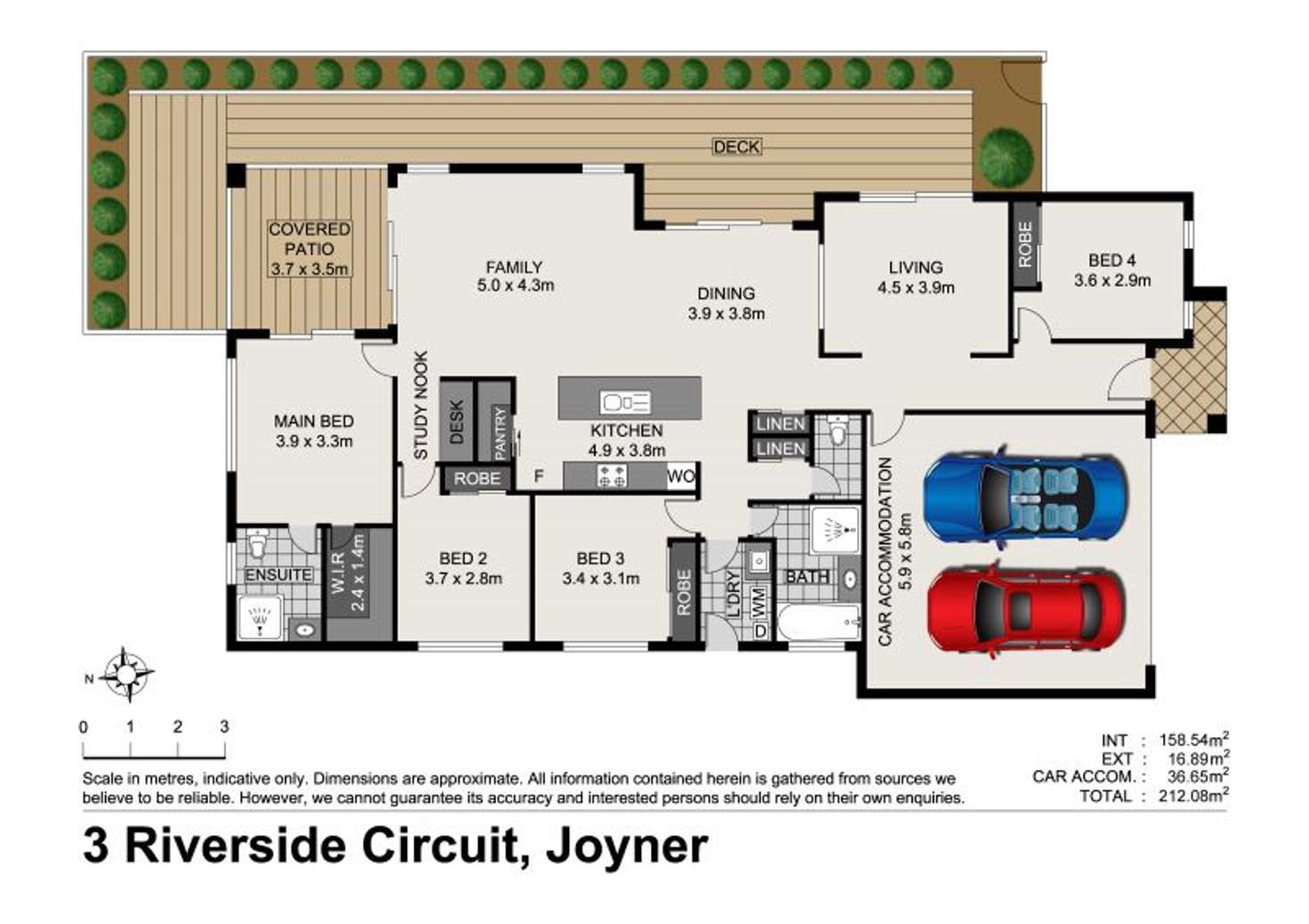 Floorplan of Homely house listing, 3 Riverside Circuit, Joyner QLD 4500