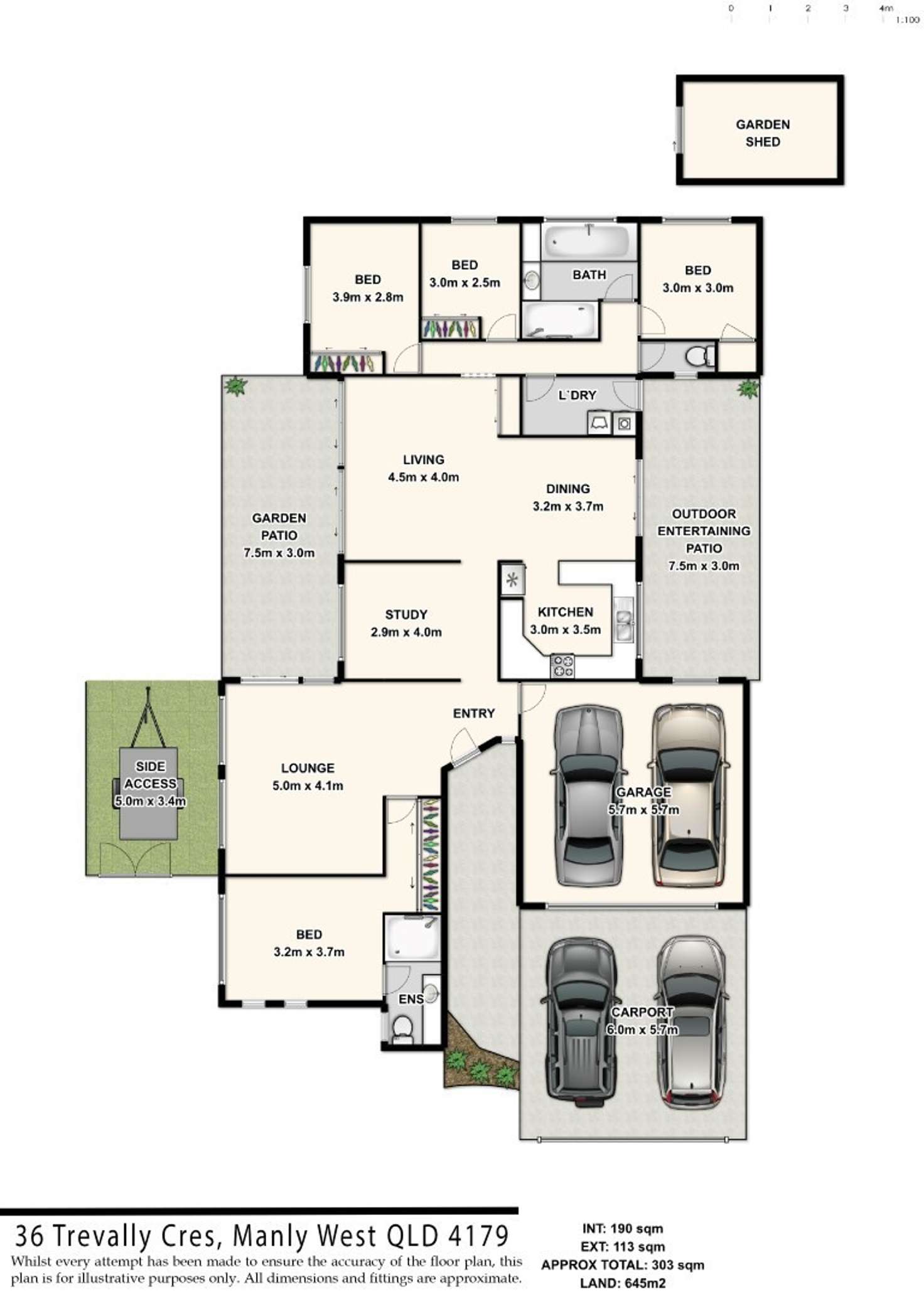Floorplan of Homely house listing, 36 Trevally Cresent, Manly West QLD 4179