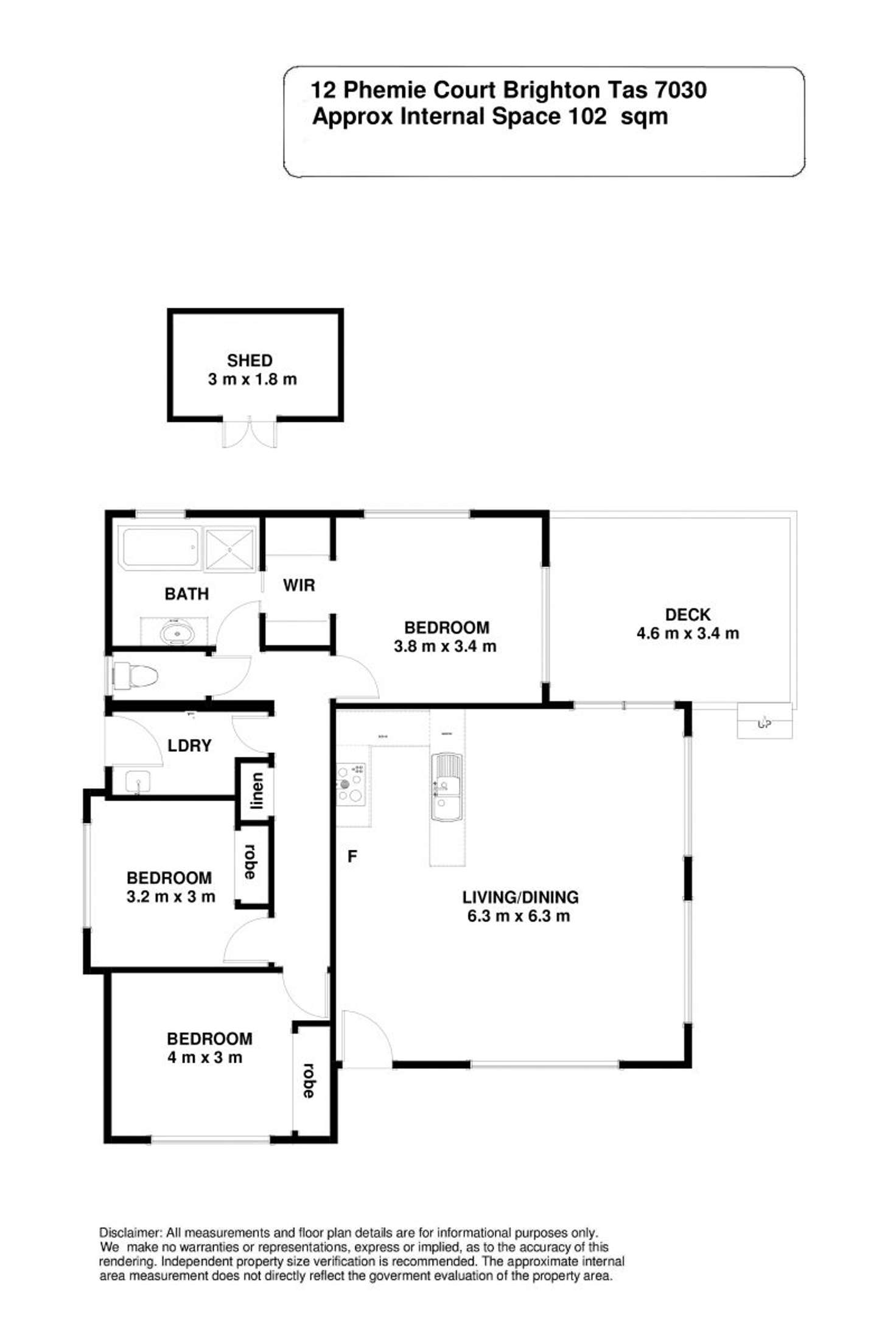 Floorplan of Homely house listing, 12 Phemie Court, Brighton TAS 7030