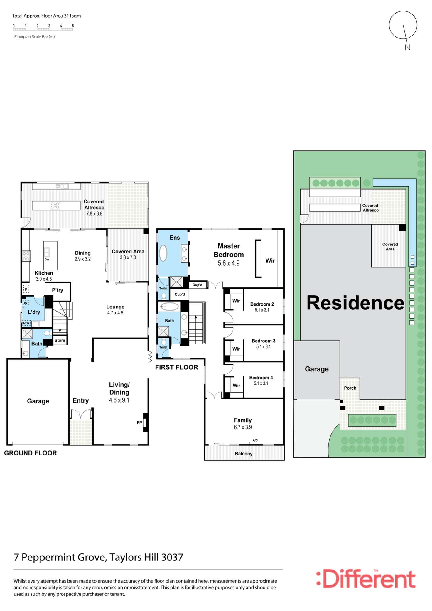 Floorplan of Homely house listing, 7 Peppermint Grove, Taylors Hill VIC 3037