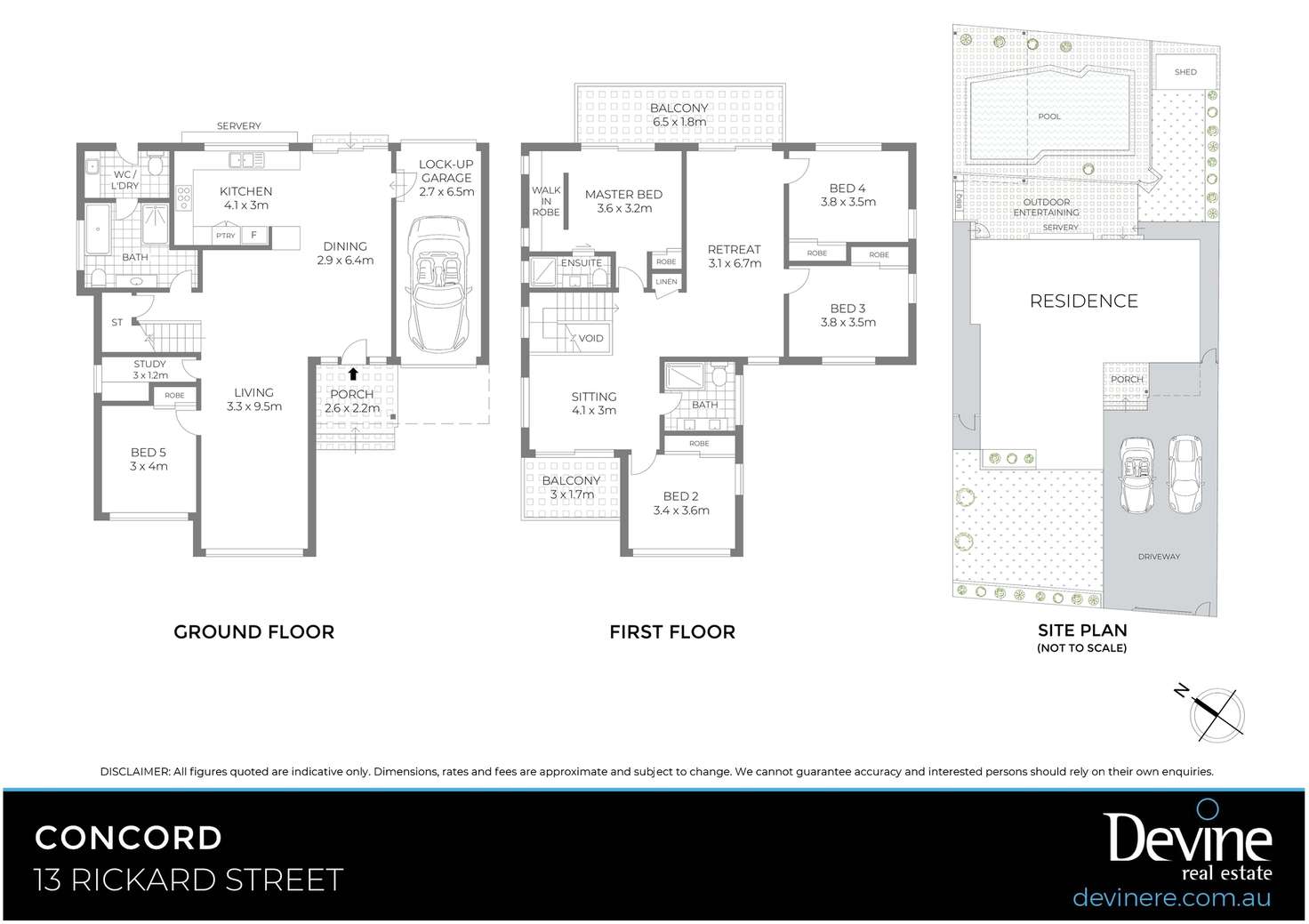 Floorplan of Homely house listing, 13 Rickard Street, Concord NSW 2137