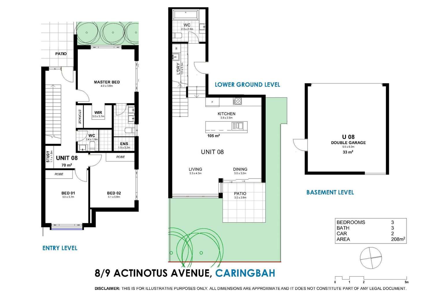 Floorplan of Homely townhouse listing, 8/9 Actinotus Avenue, Caringbah South NSW 2229