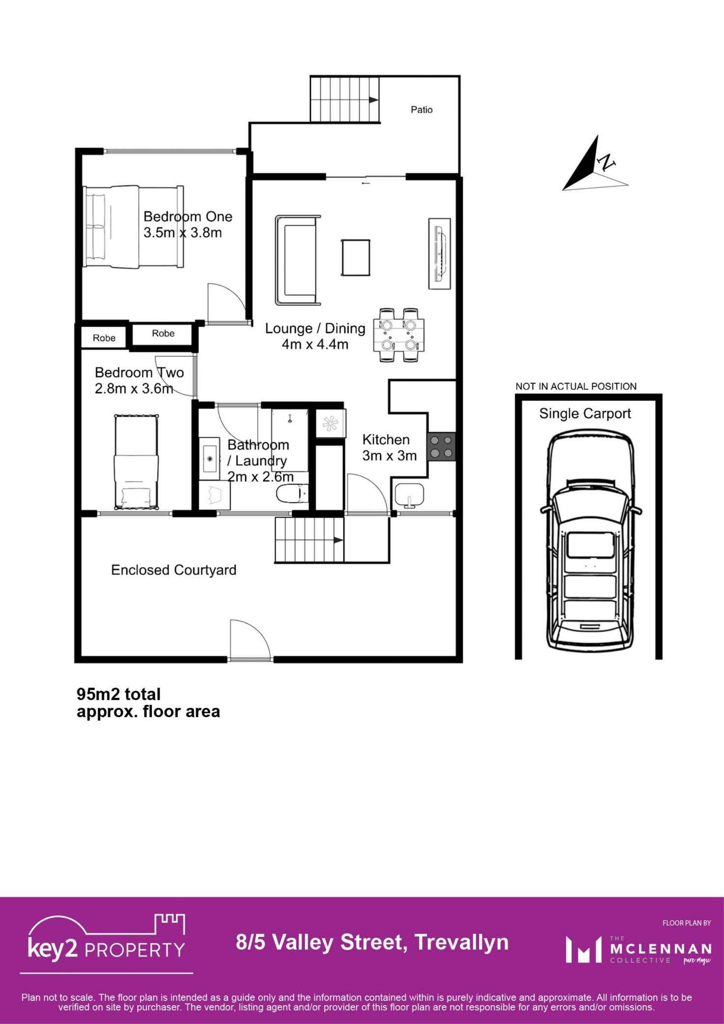 Floorplan of Homely unit listing, 8/5 Valley Street, Trevallyn TAS 7250