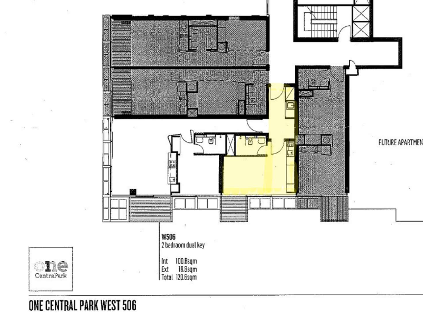 Floorplan of Homely apartment listing, W5061/2 Chippendale Way, Chippendale NSW 2008