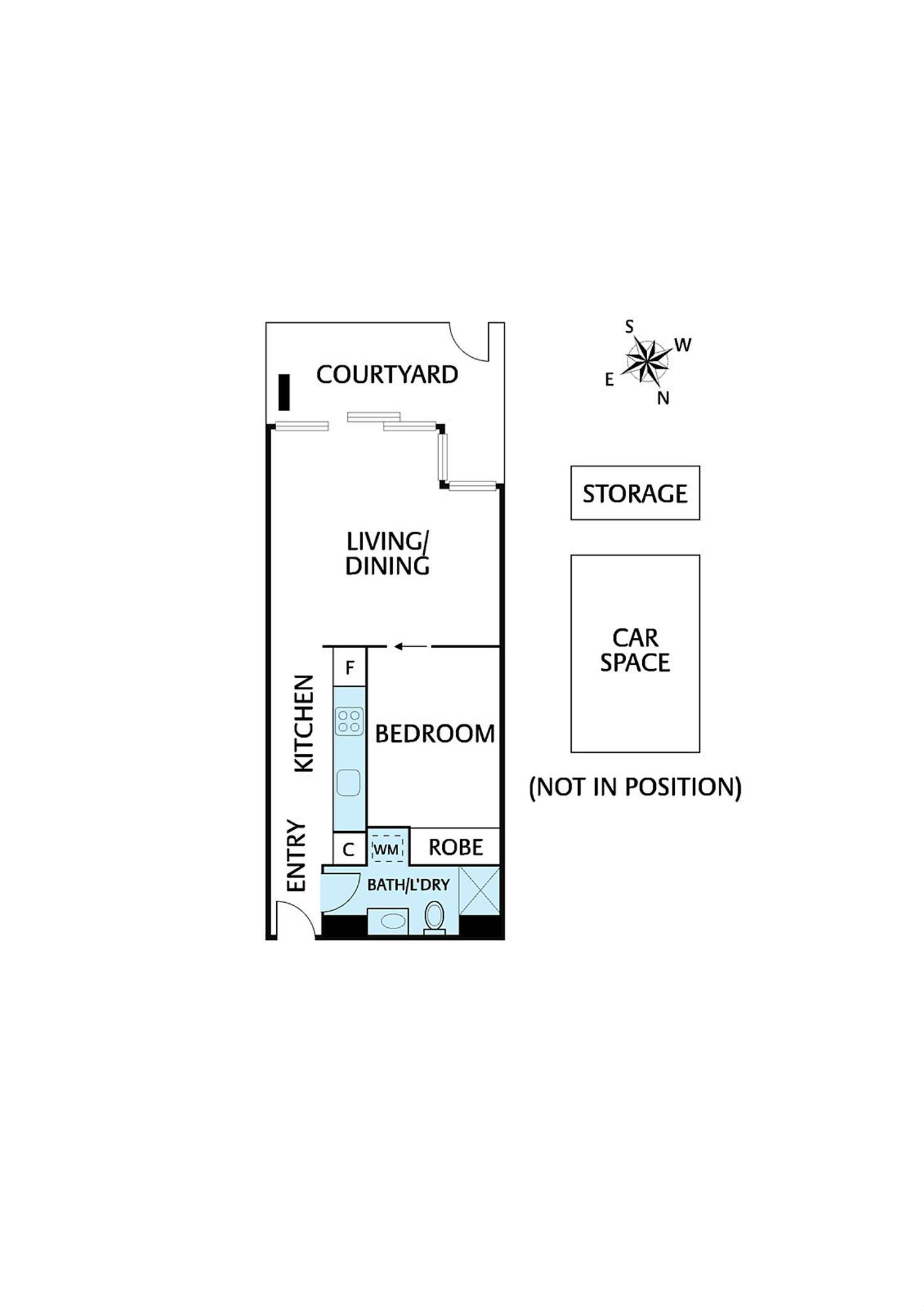 Floorplan of Homely apartment listing, 8/150 Kerr Street, Fitzroy VIC 3065