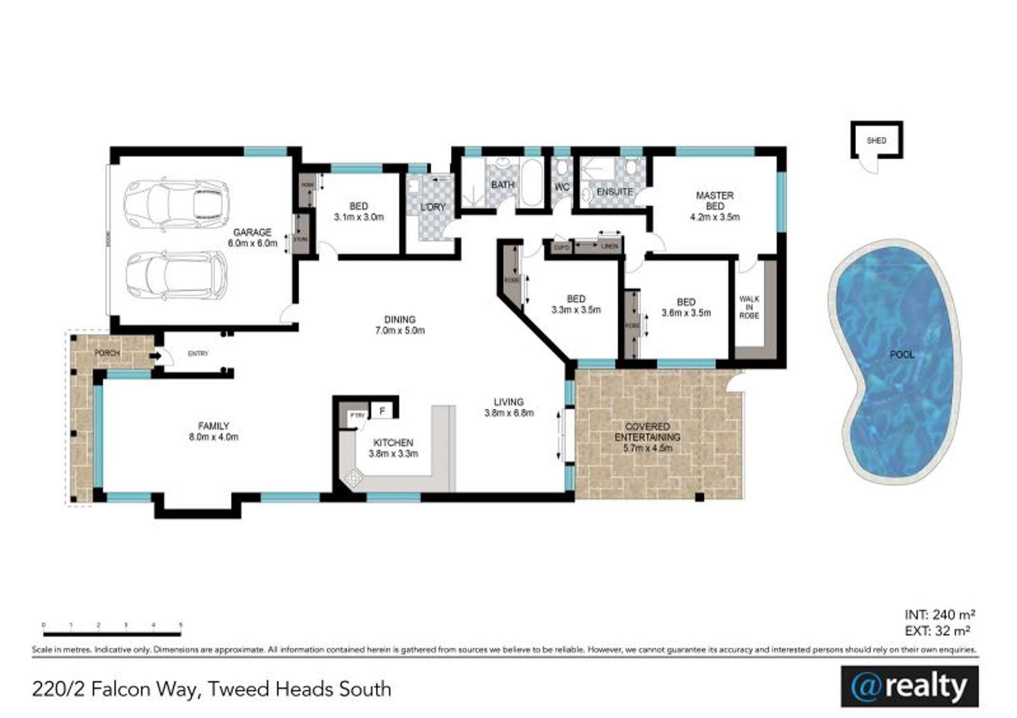 Floorplan of Homely house listing, 220/2 Falcon Way, Tweed Heads South NSW 2486