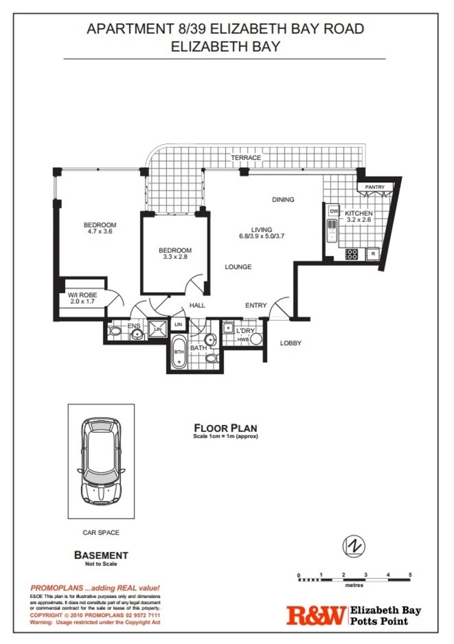 Floorplan of Homely apartment listing, 8/39 Elizabeth Bay Road, Elizabeth Bay NSW 2011