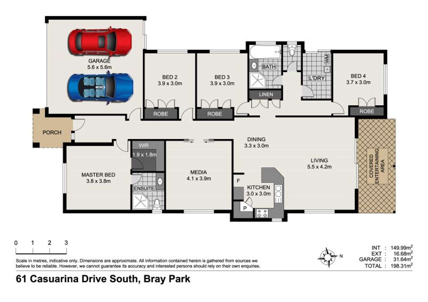 Floorplan of Homely house listing, 61 Casuarina Drive South, Bray Park QLD 4500
