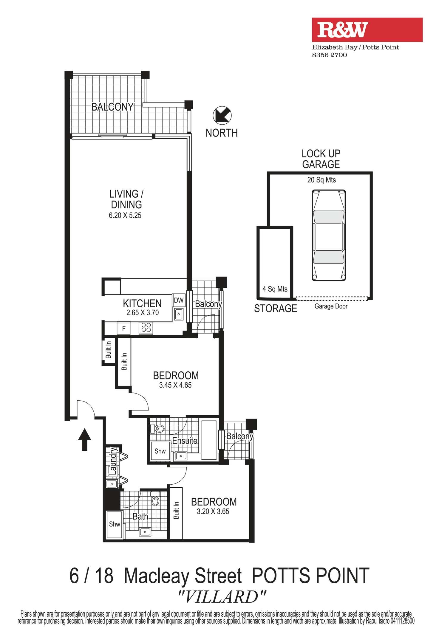 Floorplan of Homely apartment listing, 6/18 Macleay Street, Potts Point NSW 2011