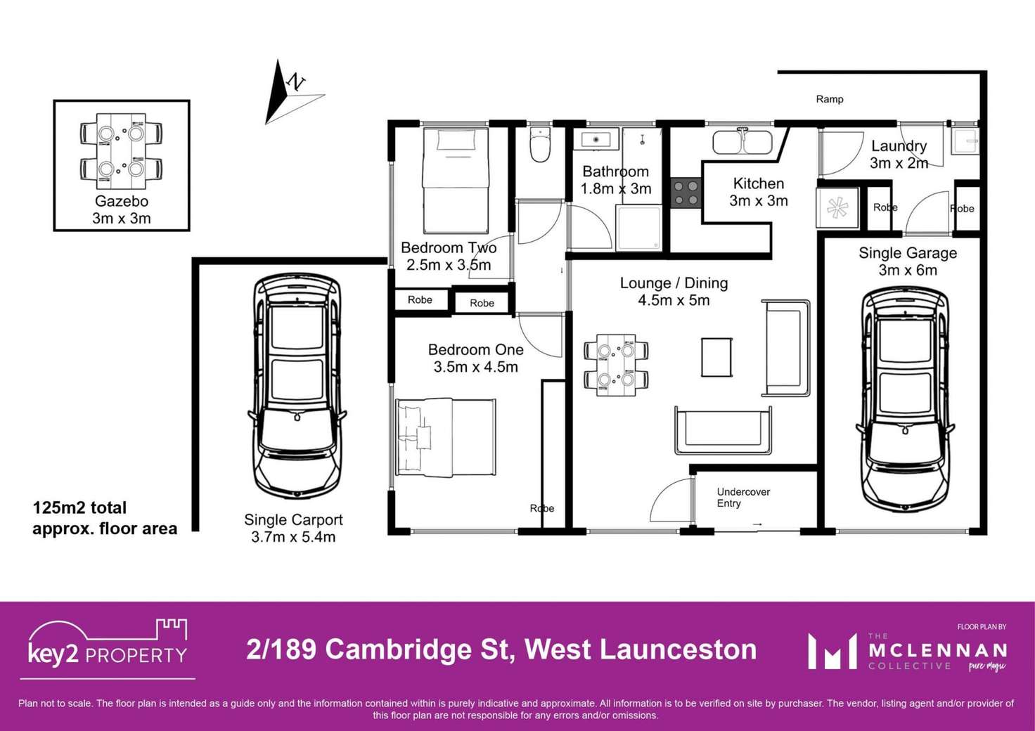 Floorplan of Homely unit listing, 2/189 Cambridge Street, West Launceston TAS 7250