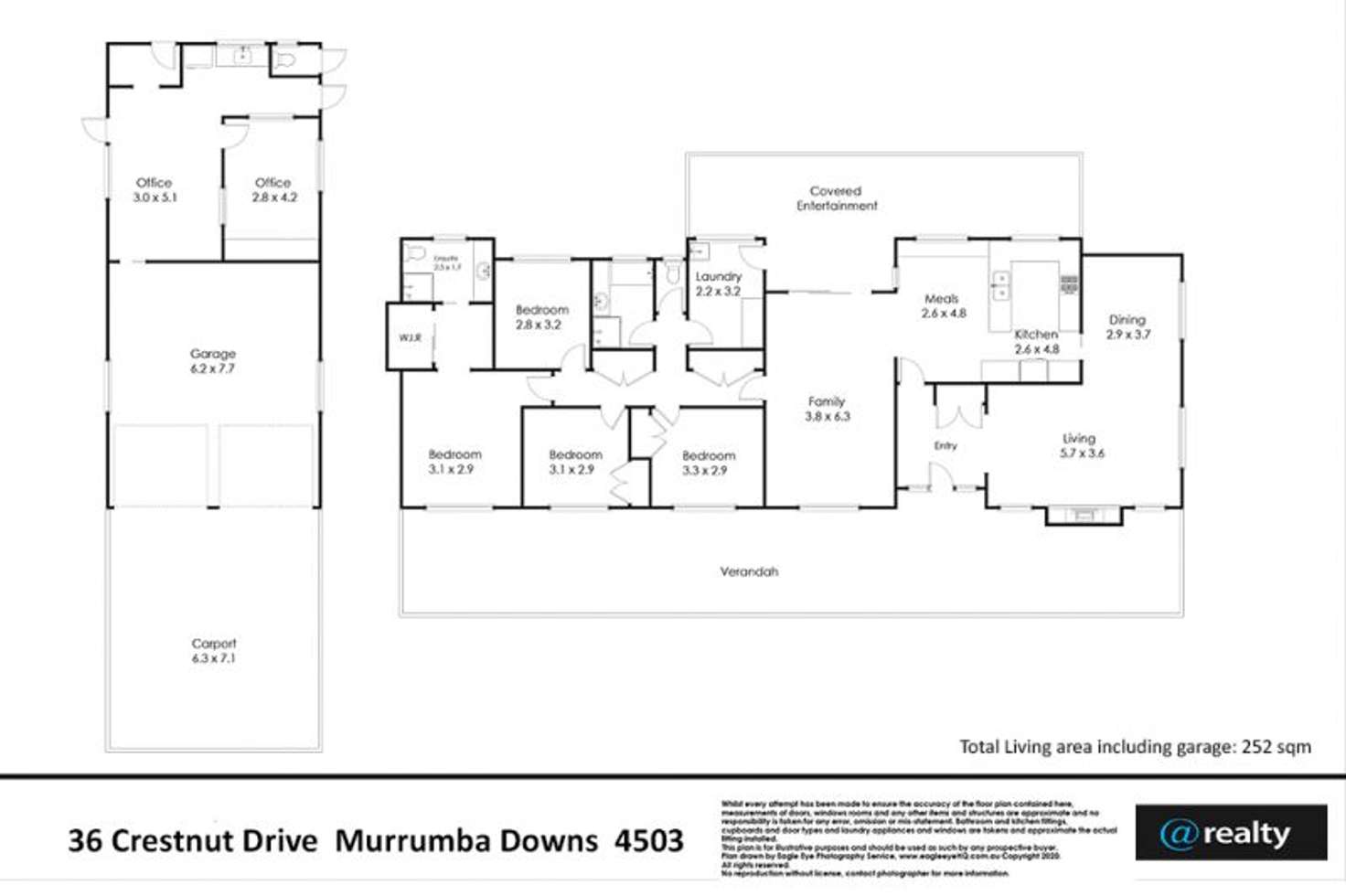 Floorplan of Homely house listing, 36 Chestnut Drive, Murrumba Downs QLD 4503