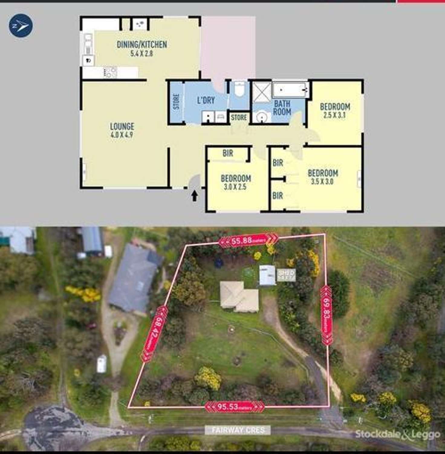 Floorplan of Homely house listing, 74 Fairway Crescent, Teesdale VIC 3328