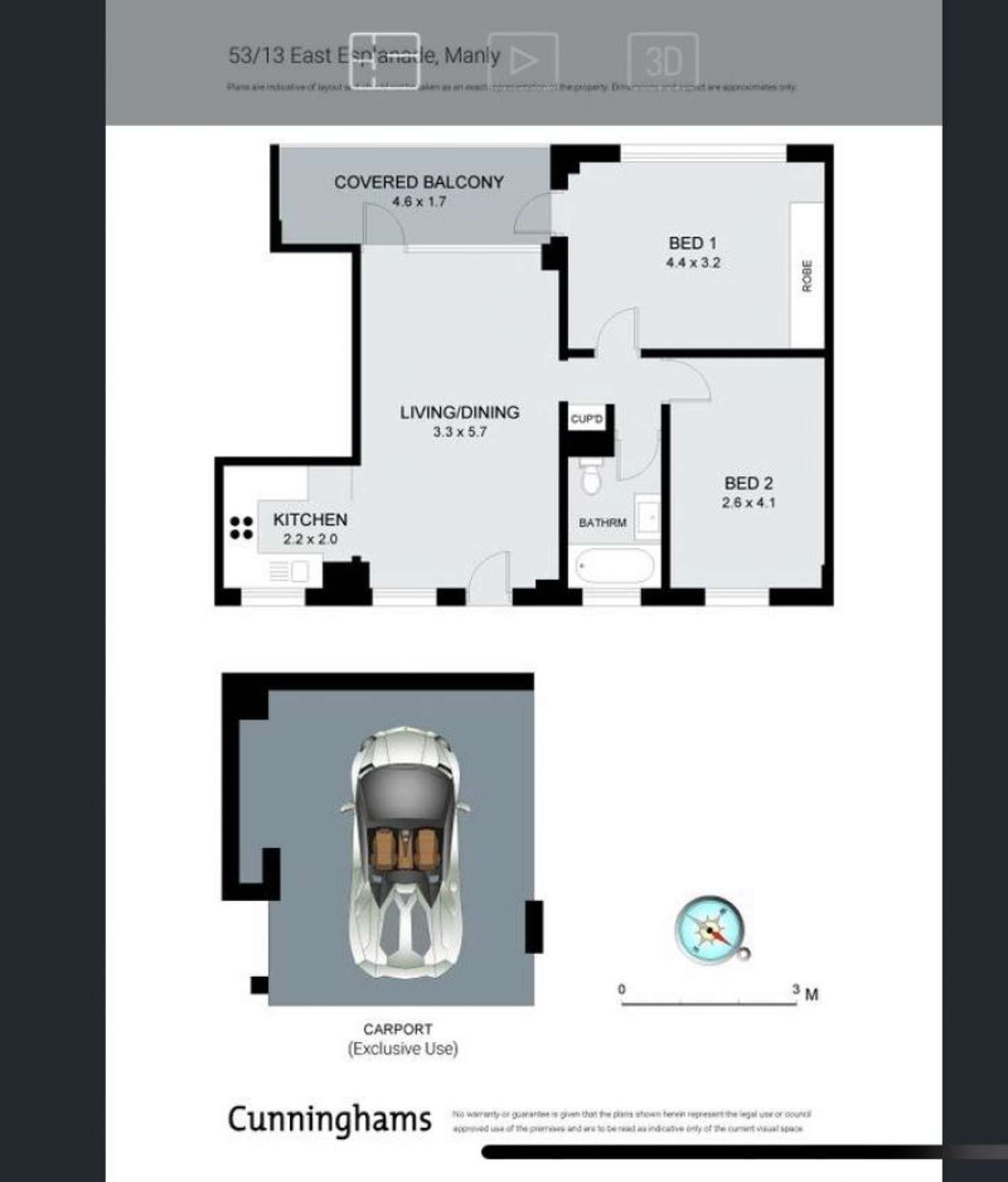 Floorplan of Homely apartment listing, 53/13 East Esplanade, Manly NSW 2095
