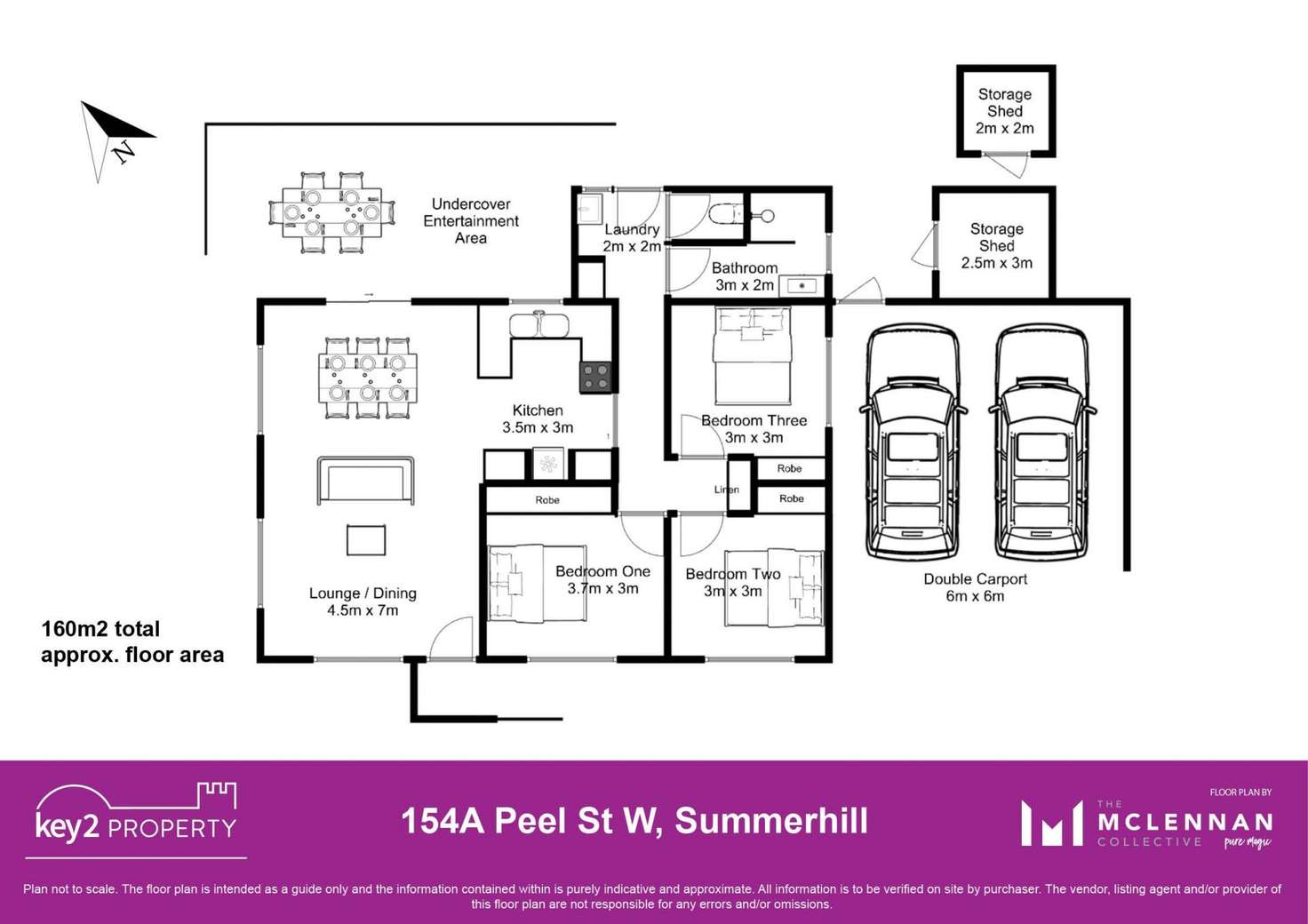 Floorplan of Homely unit listing, 2/154 Peel Street West, Summerhill TAS 7250
