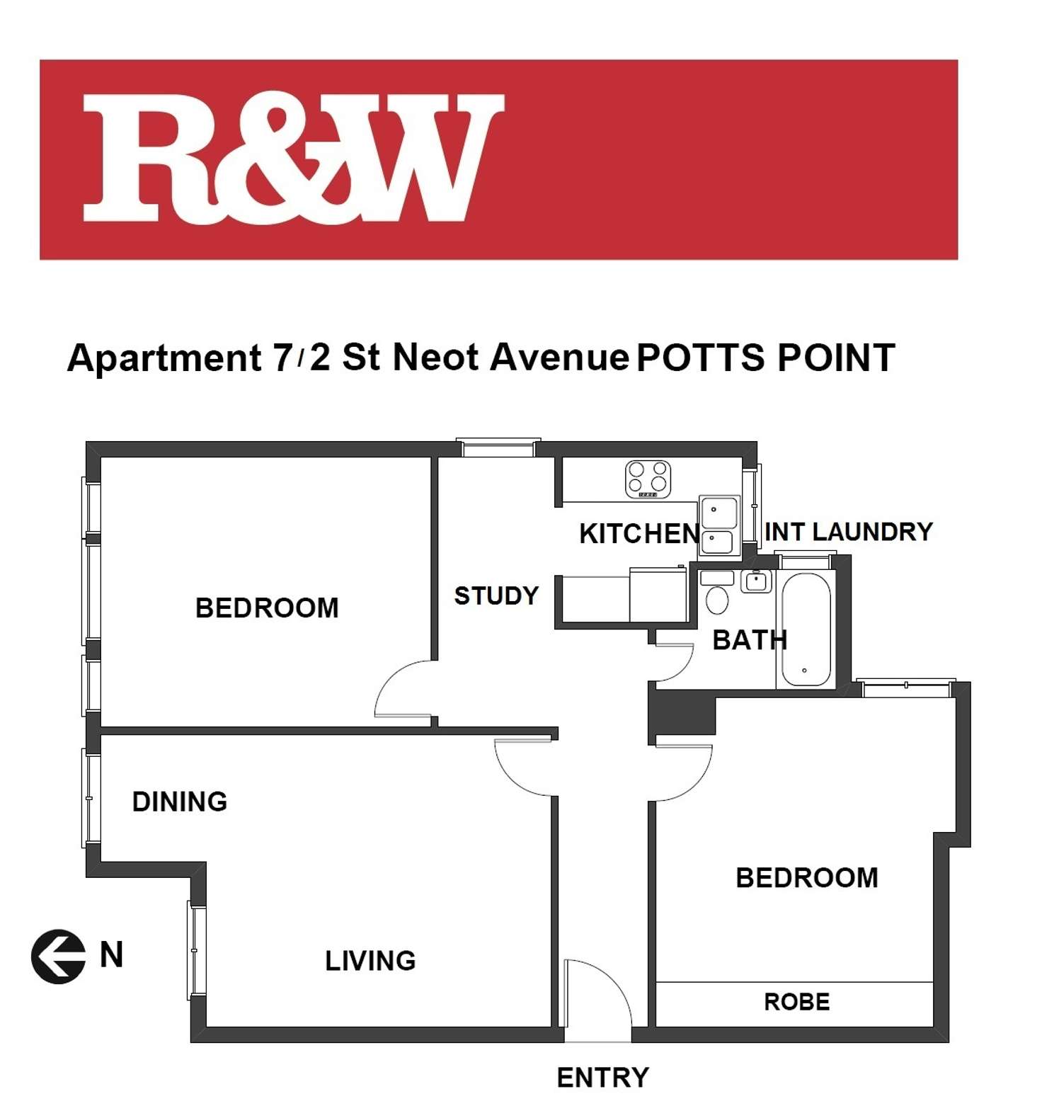 Floorplan of Homely apartment listing, 7/2 St Neot Avenue, Potts Point NSW 2011