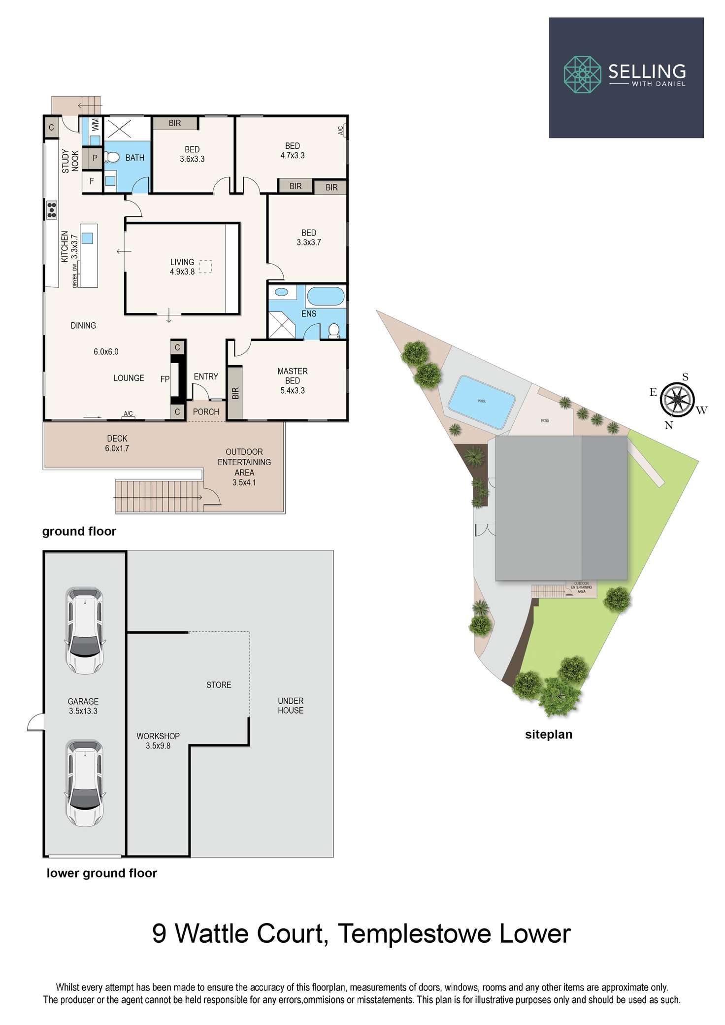 Floorplan of Homely house listing, 9 Wattle Court, Templestowe Lower VIC 3107