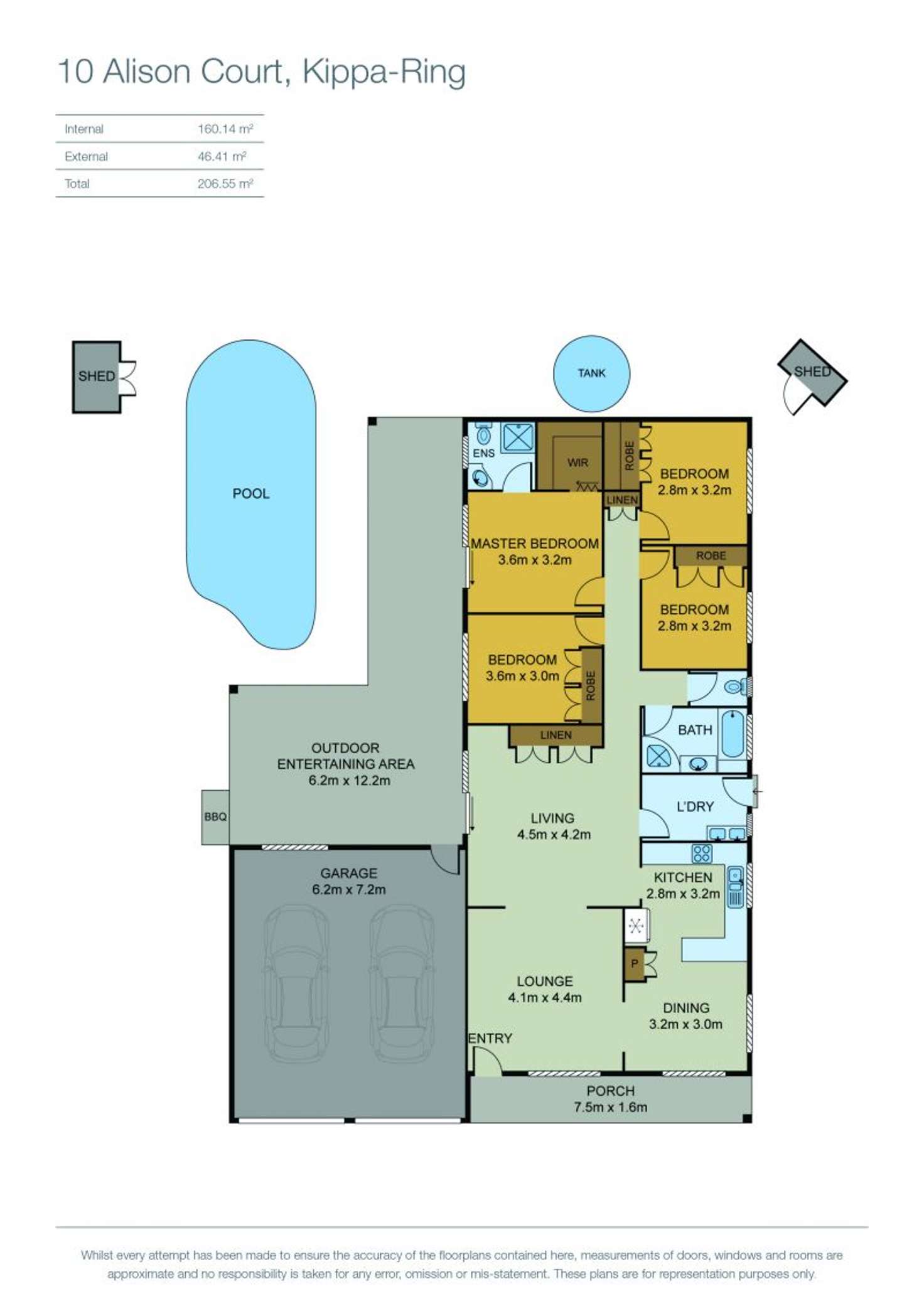 Floorplan of Homely house listing, 10 Alison Court, Kippa-ring QLD 4021