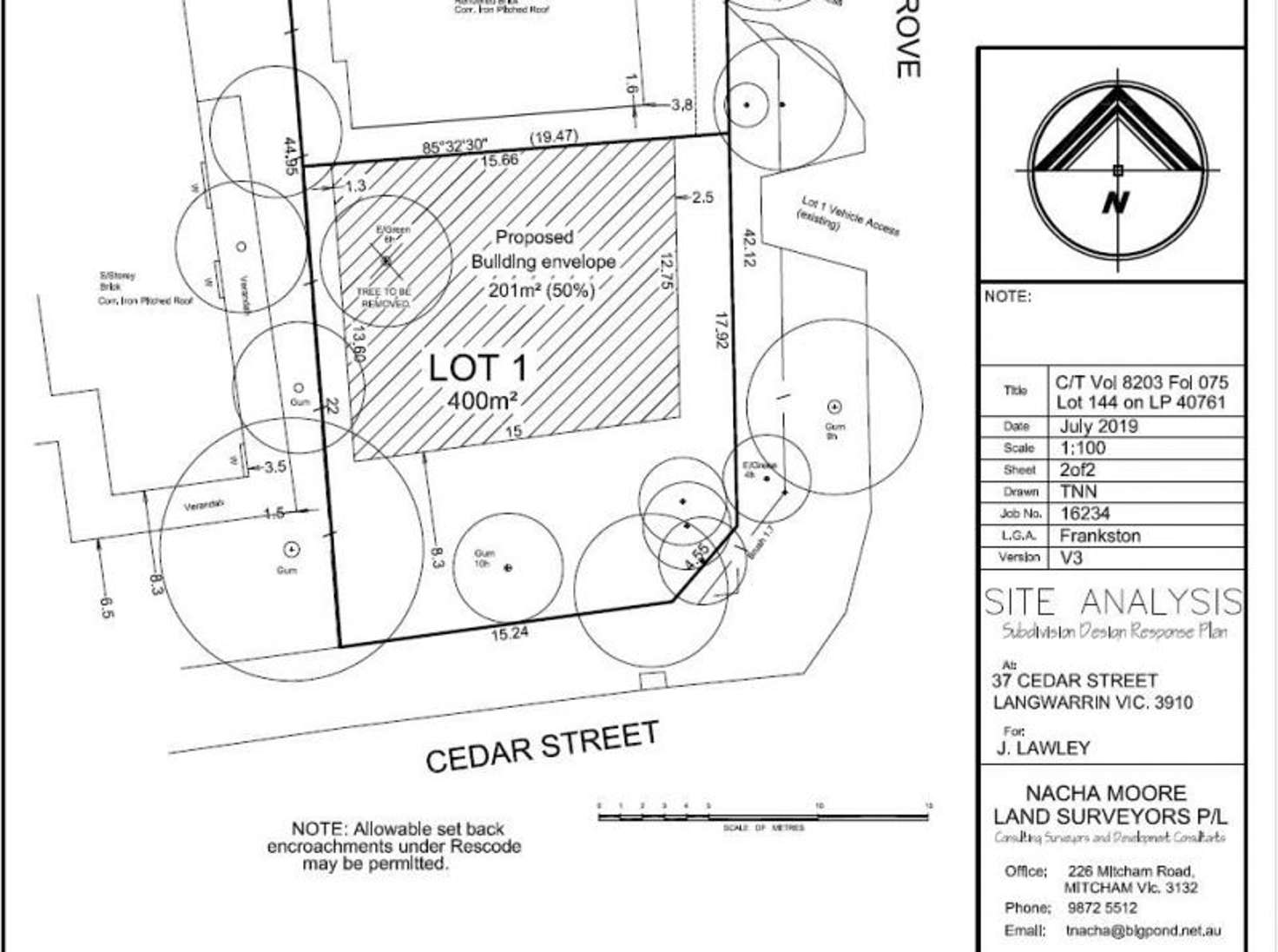 Floorplan of Homely residentialLand listing, 37 Cedar Street, Langwarrin VIC 3910