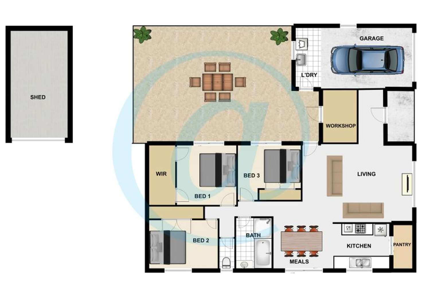 Floorplan of Homely house listing, 13 Casius Street, Woodridge QLD 4114