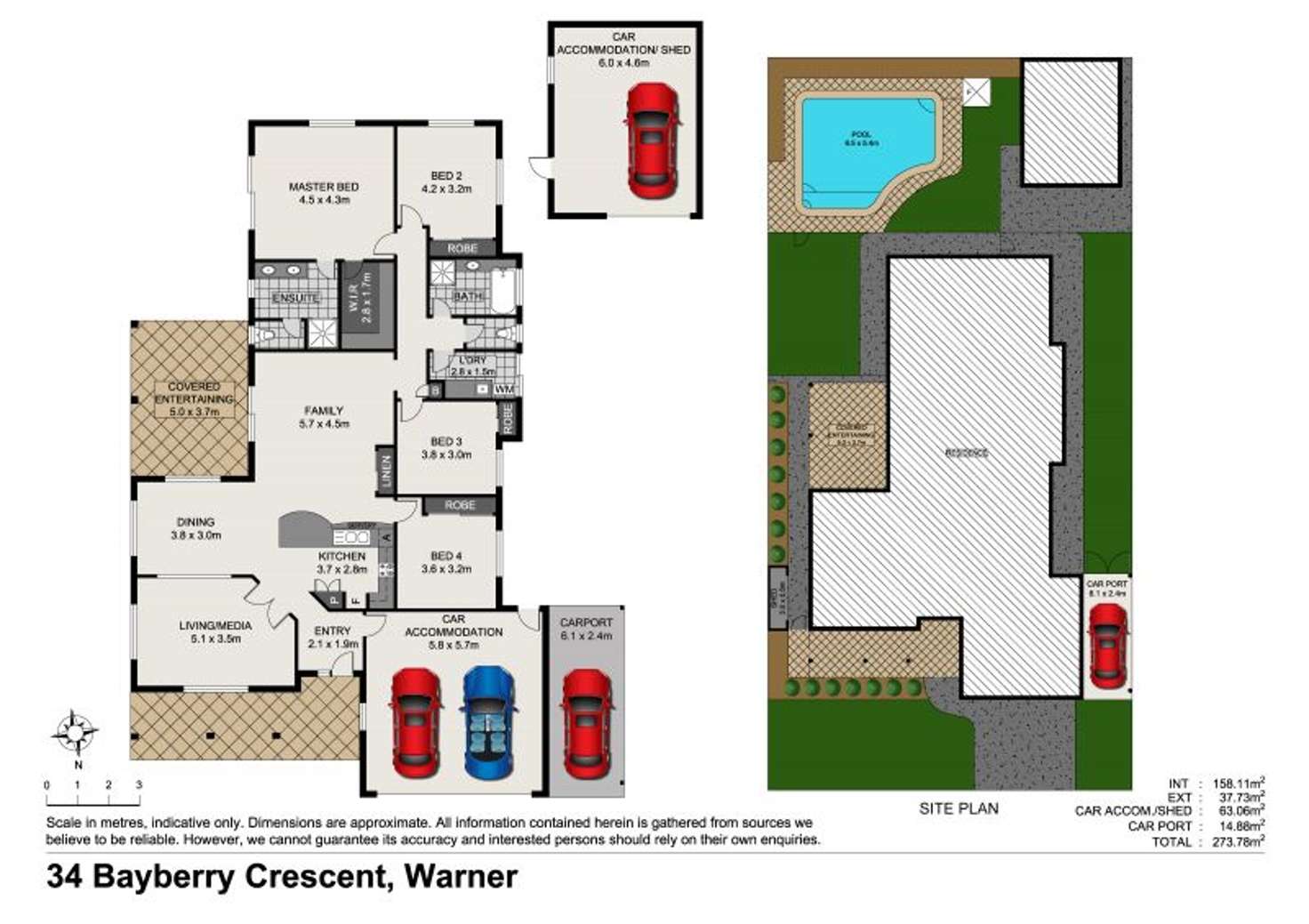 Floorplan of Homely house listing, 34 Bayberry Crescent, Warner QLD 4500