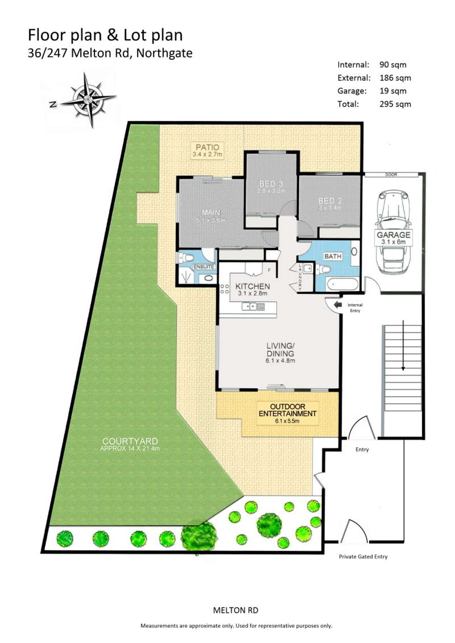 Floorplan of Homely unit listing, 36/247 Melton Road, Nundah QLD 4012