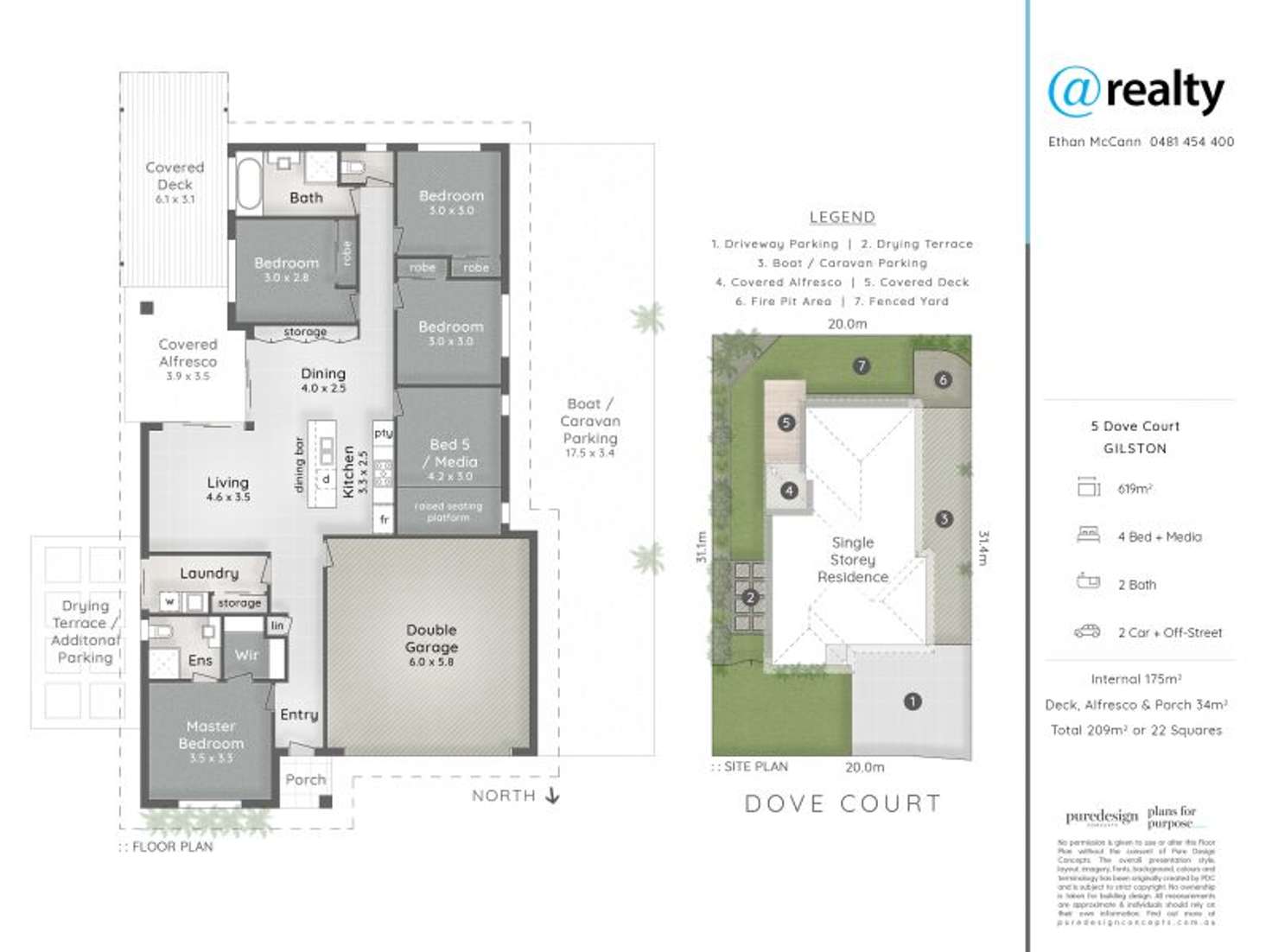 Floorplan of Homely house listing, 5 Dove Court, Gilston QLD 4211