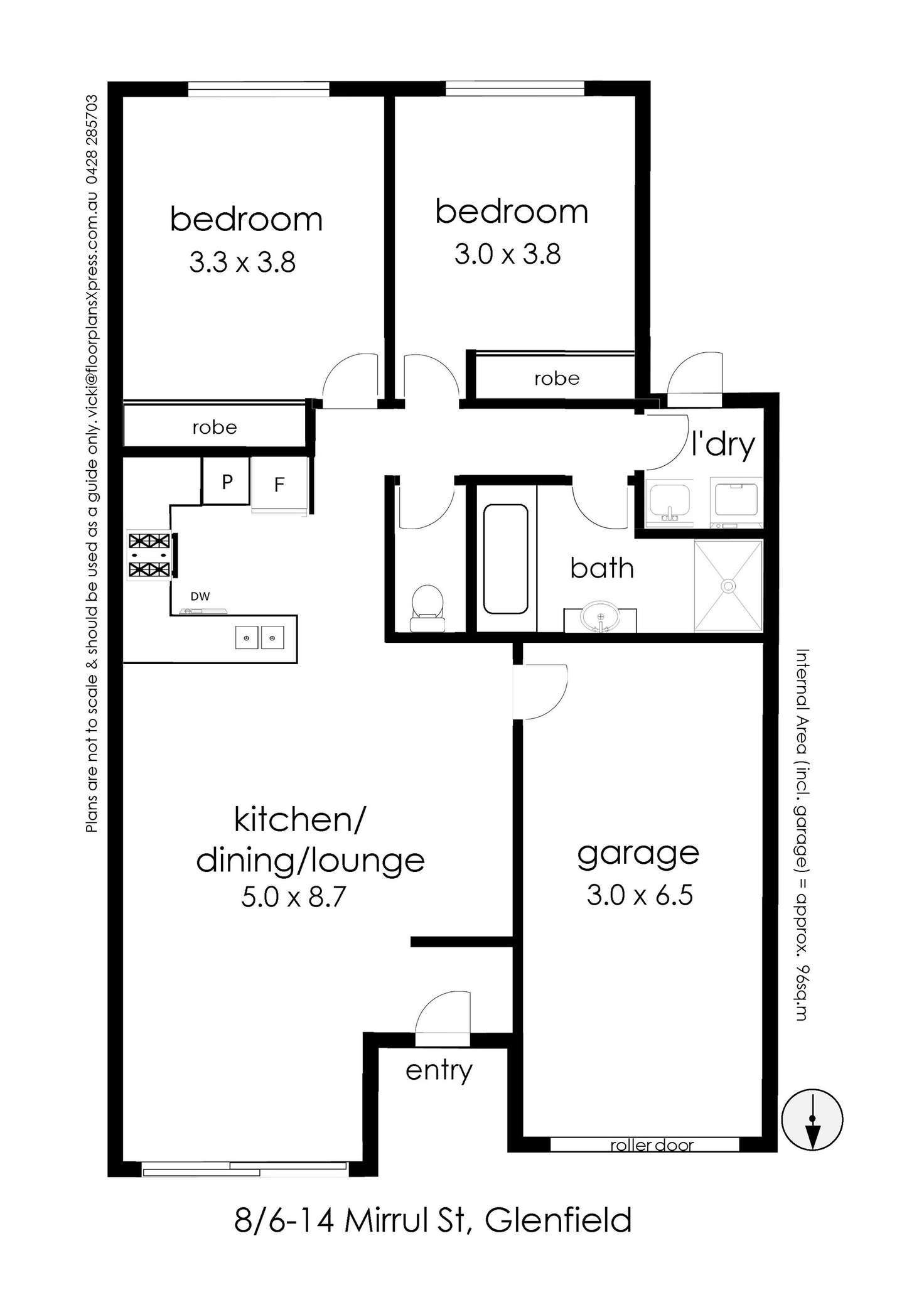 Floorplan of Homely unit listing, 8/6-14 Mirrul Street, Glenfield Park NSW 2650