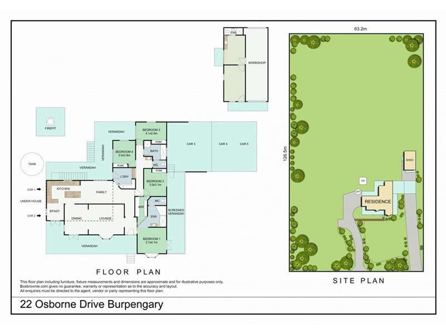 Floorplan of Homely acreageSemiRural listing, 22 Osborne Drive, Burpengary QLD 4505