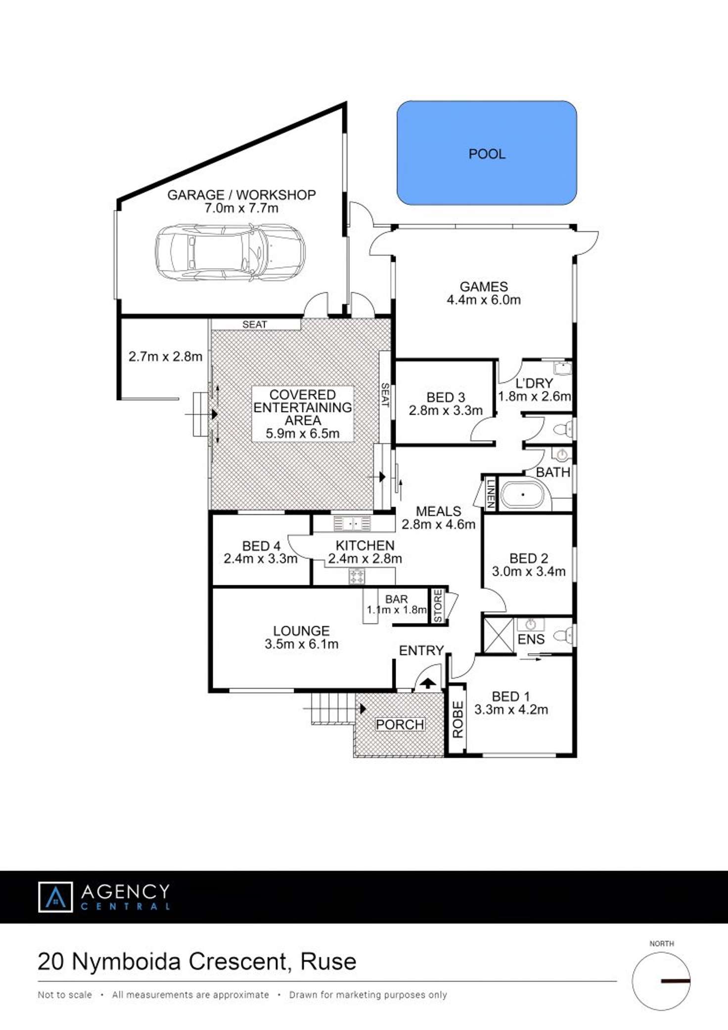 Floorplan of Homely house listing, 20 Nymboida Crescent, Ruse NSW 2560