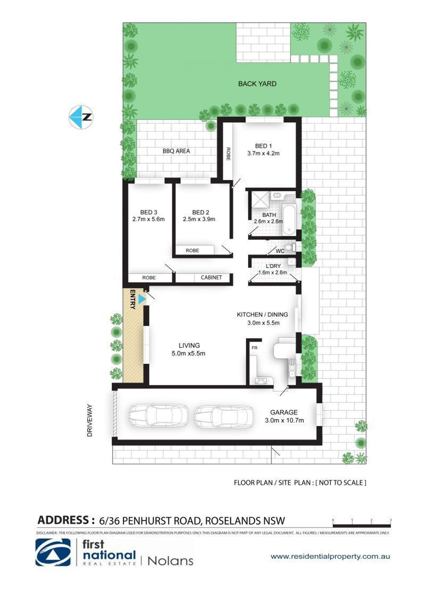 Floorplan of Homely villa listing, 6/36 Penshurst Road, Roselands NSW 2196