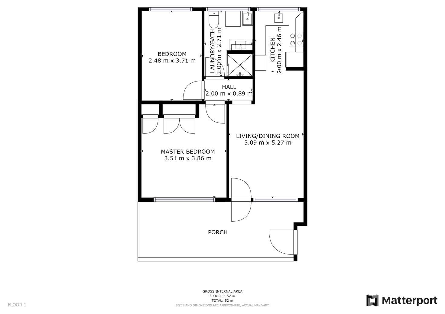 Floorplan of Homely unit listing, 5/22 Oxford Street, Woolloongabba QLD 4102