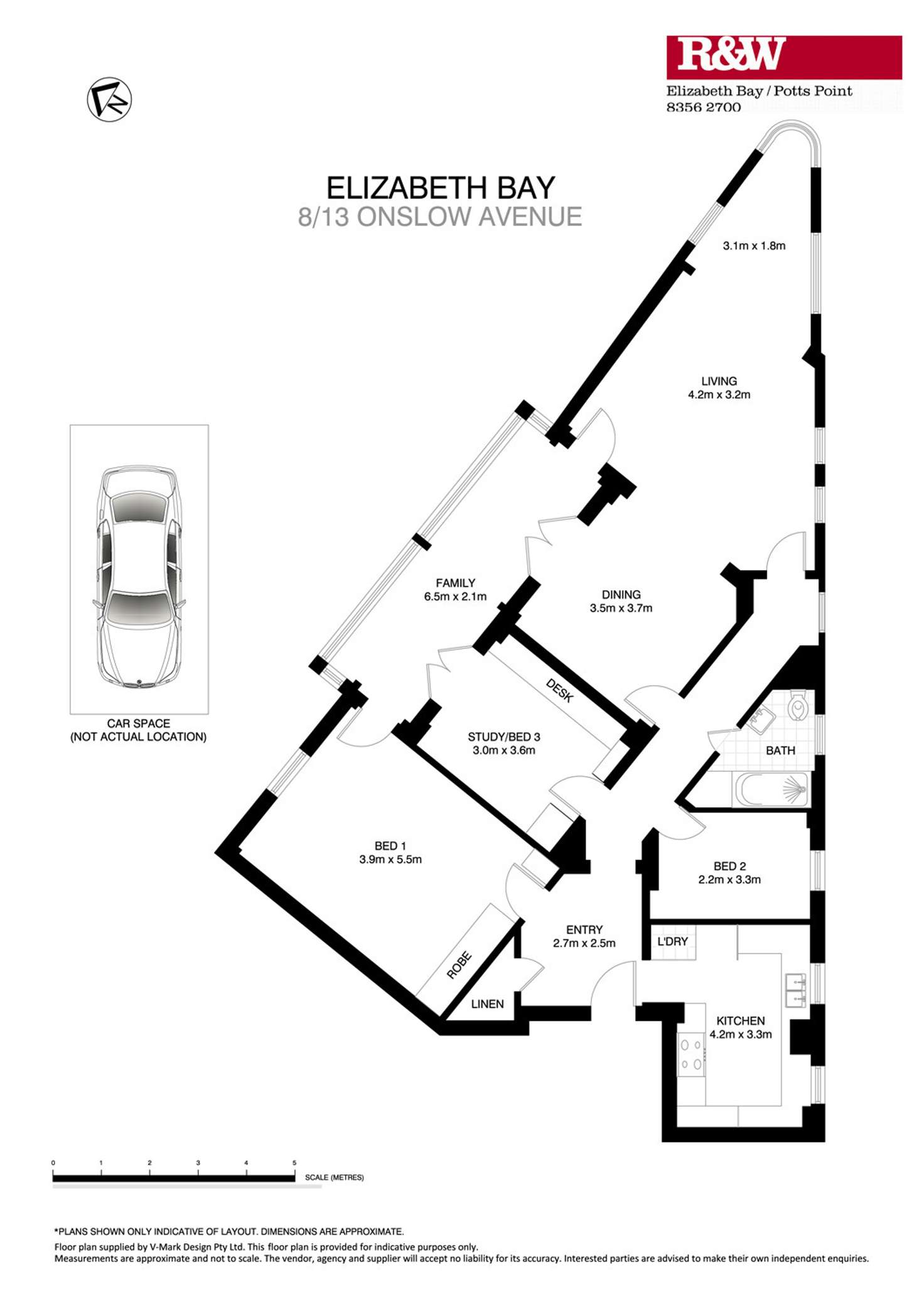 Floorplan of Homely apartment listing, 8/13 Onslow Avenue, Elizabeth Bay NSW 2011