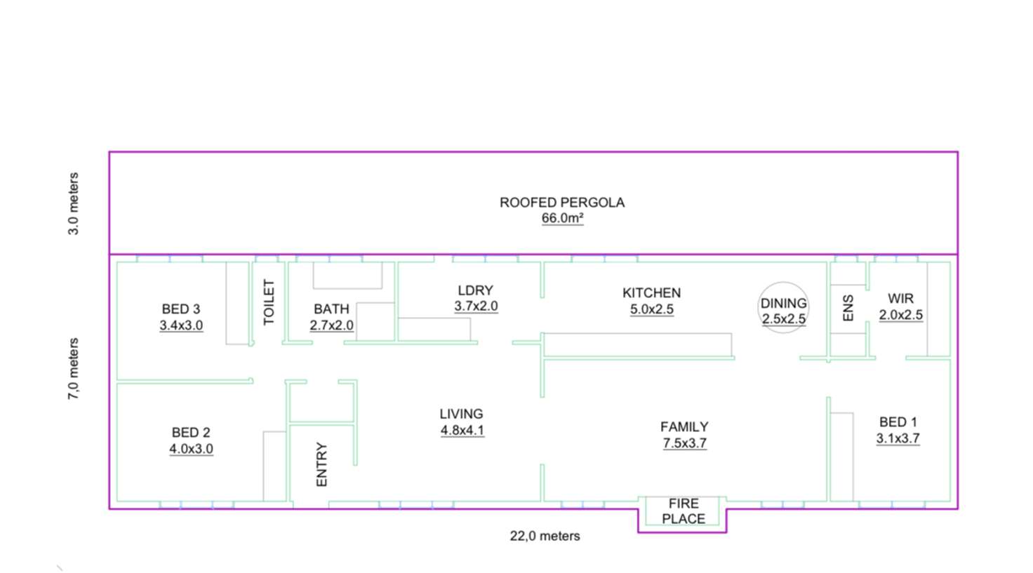 Floorplan of Homely house listing, 1/16 Mount Barron Street, Balnarring VIC 3926