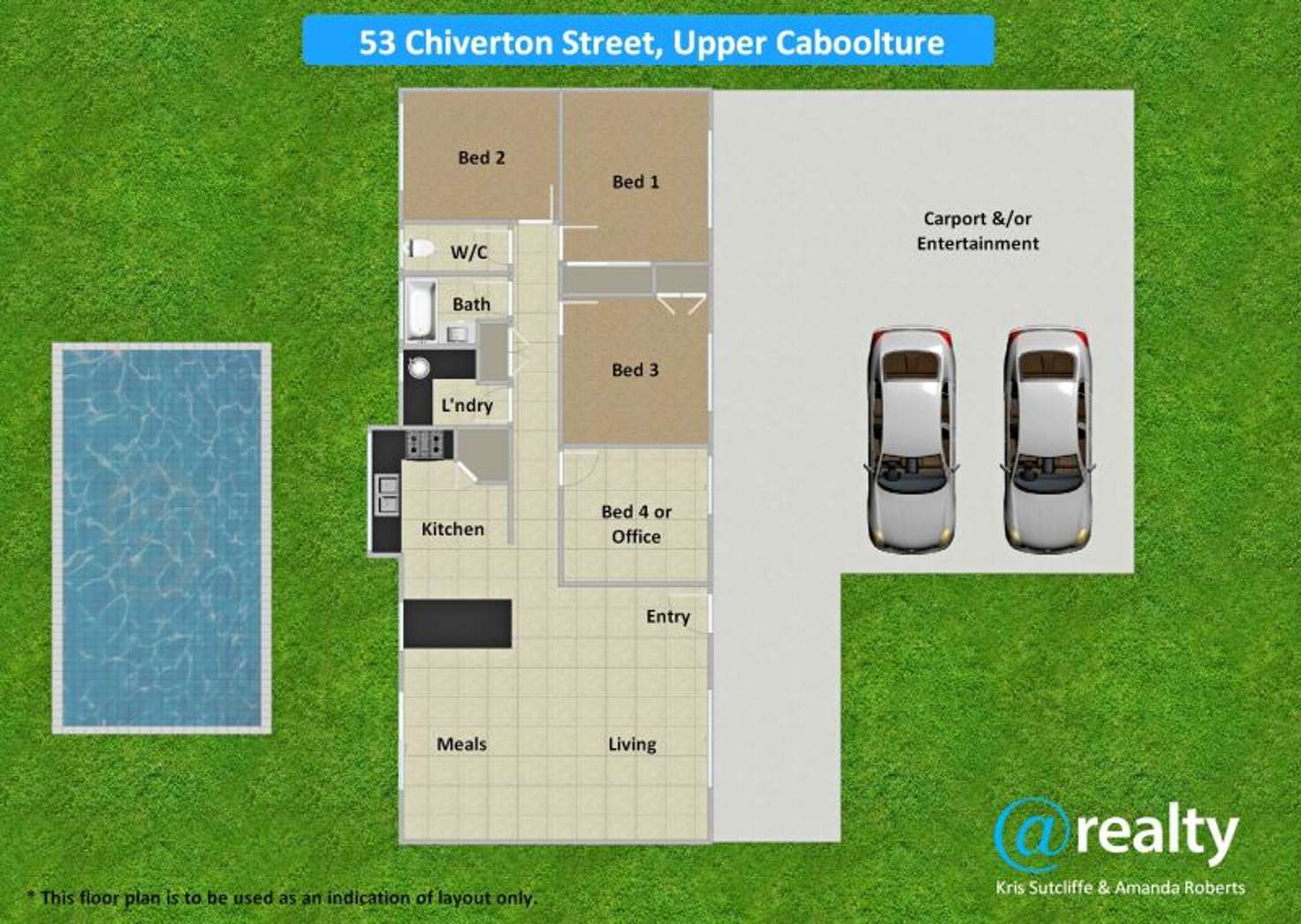 Floorplan of Homely acreageSemiRural listing, 53 Chiverton Street, Upper Caboolture QLD 4510