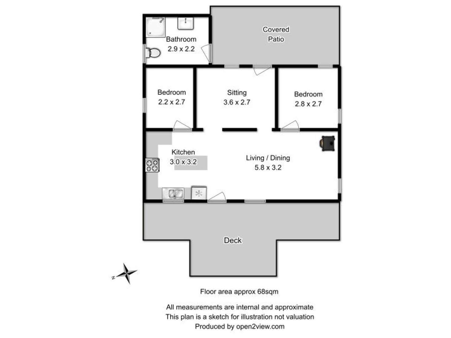 Floorplan of Homely house listing, 14 Myrica Street, Primrose Sands TAS 7173